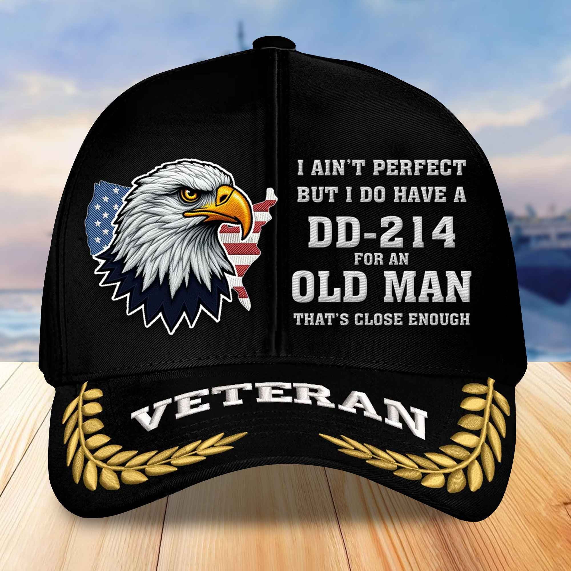 Premium US Veterans Embroidered Baseball Hats VPVC305503, Gifts For Veterans On Father's Day, Armed Forces Day, Independence Day, Veterans Day.