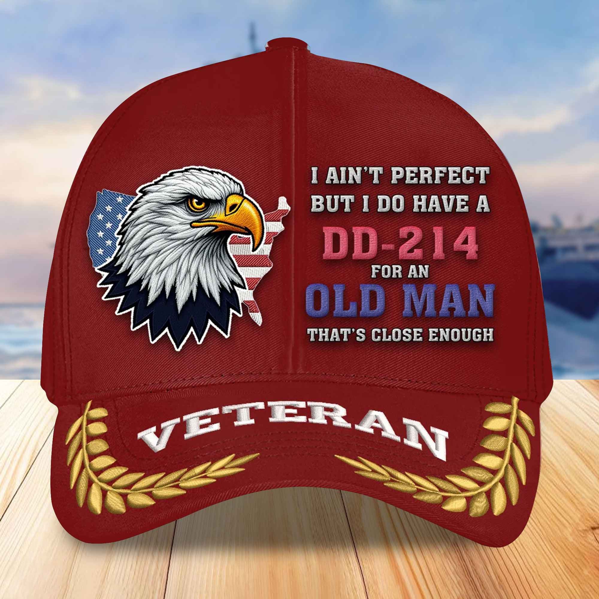 Premium US Veterans Embroidered Baseball Hats VPVC305701, Gifts For Veterans On Father's Day, Armed Forces Day, Independence Day, Veterans Day.