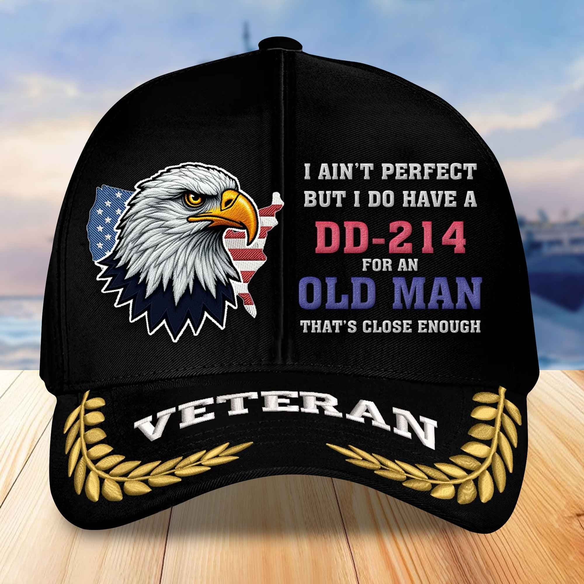 Premium US Veterans Embroidered Baseball Hats VPVC305703, Gifts For Veterans On Father's Day, Armed Forces Day, Independence Day, Veterans Day.
