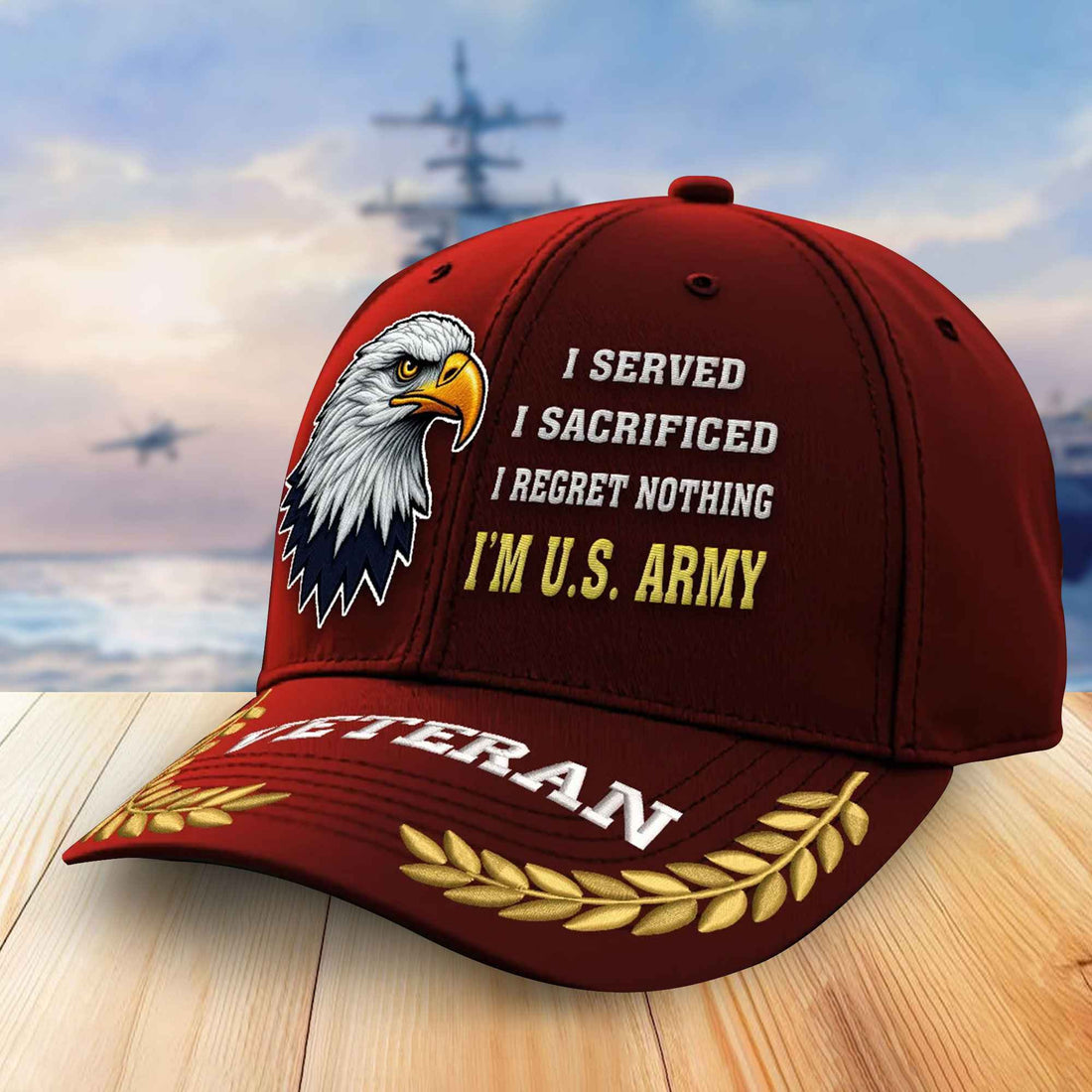 Premium US Army Embroidered Baseball Hats VPVC305801, Gifts For Army Veterans On Father's Day, Armed Forces Day, Independence Day, Veterans Day.