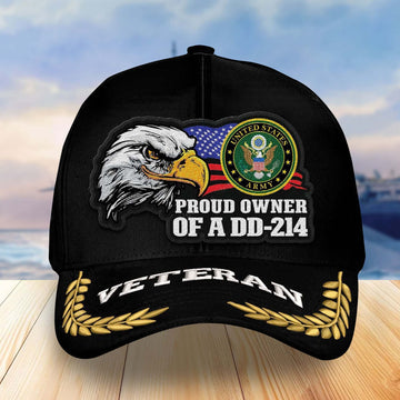 Premium Custom US Army Veterans Embroidered Baseball Hats VPVC303701, Gifts For Veterans On Father's Day, Armed Forces Day, Independence Day, Veterans Day.