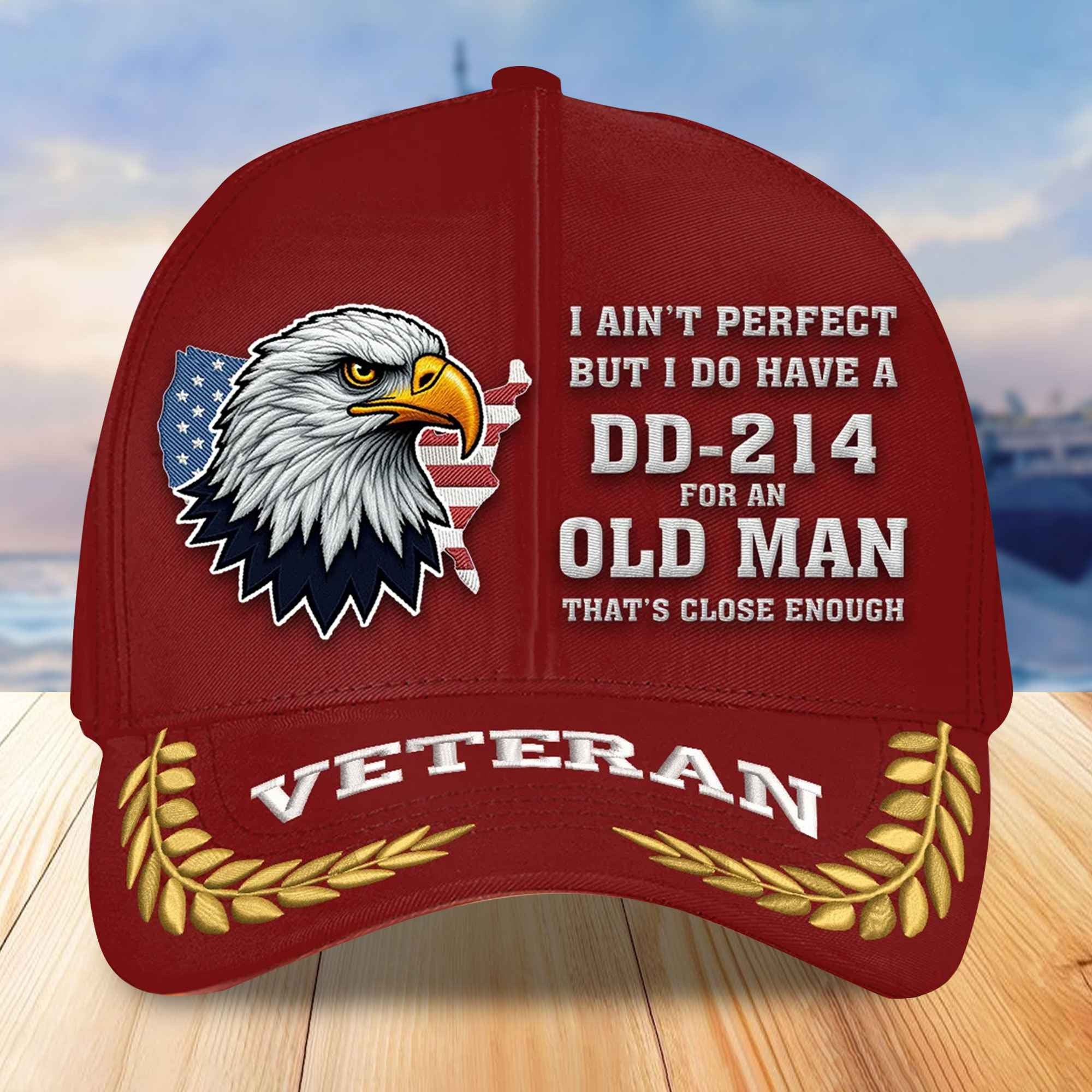 Premium US Veterans Embroidered Baseball Hats VPVC305501, Gifts For Veterans On Father's Day, Armed Forces Day, Independence Day, Veterans Day.