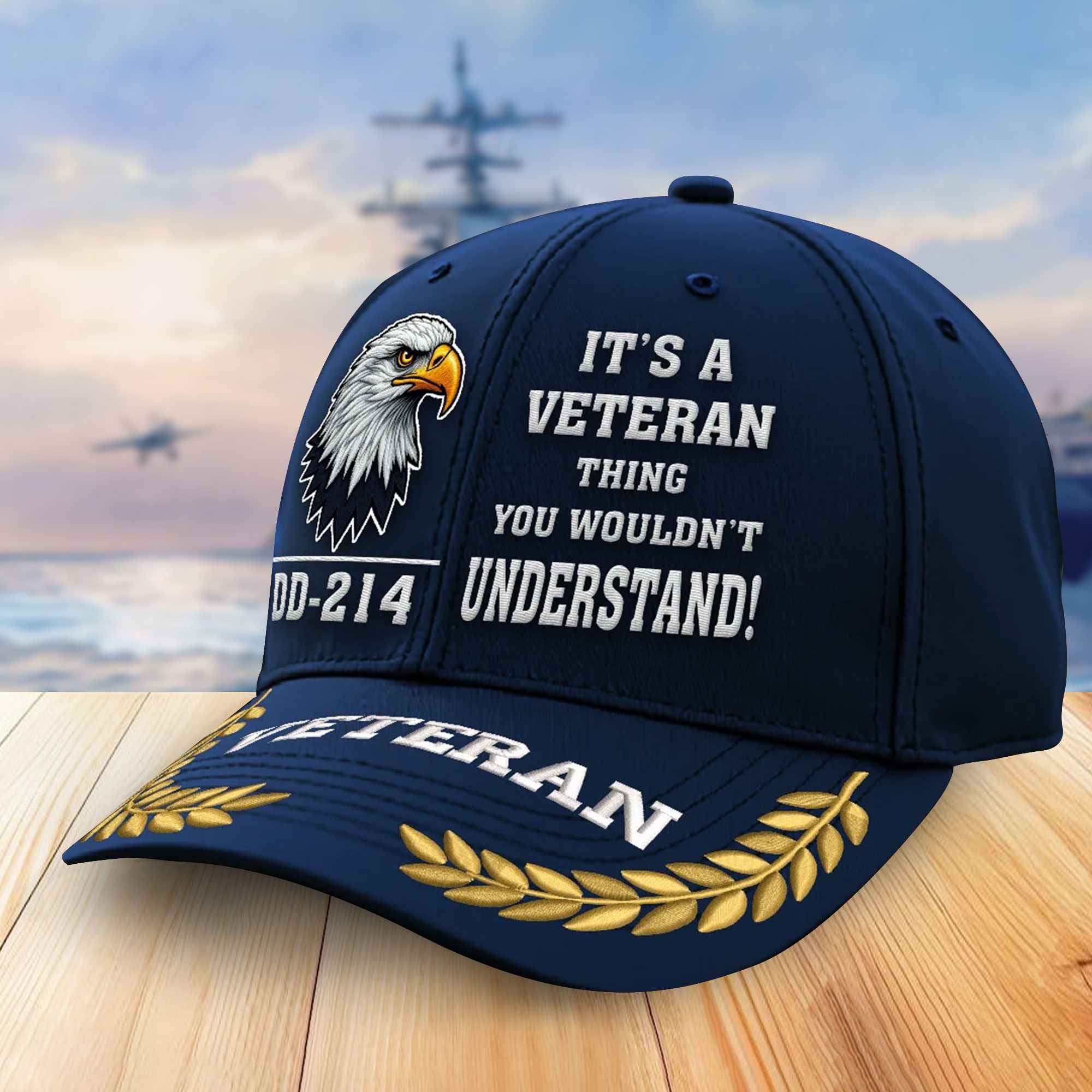 Premium US Veterans Embroidered Baseball Hats VPVC305902, Gifts For Veterans On Father's Day, Armed Forces Day, Independence Day, Veterans Day.