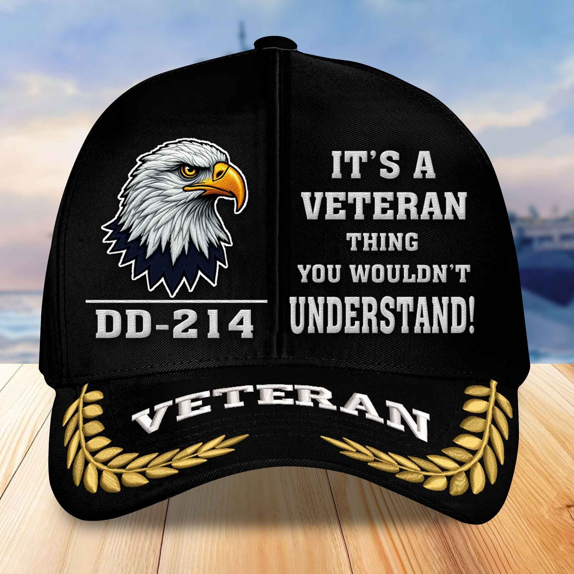Premium US Veterans Embroidered Baseball Hats VPVC305903, Gifts For Veterans On Father's Day, Armed Forces Day, Independence Day, Veterans Day.