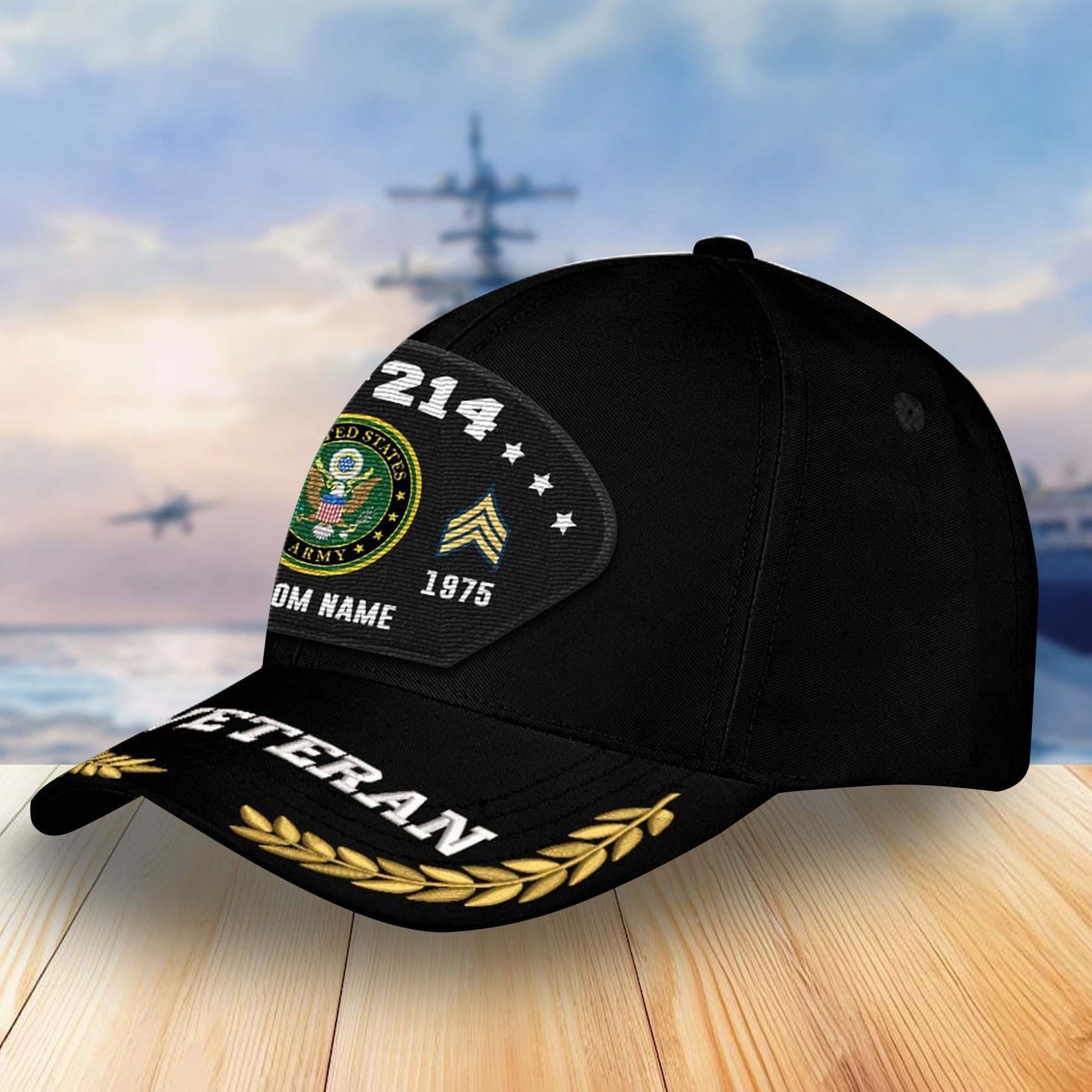 Premium Custom US Army Veterans Embroidered Baseball Hats VPVC303801, Gifts For Veterans On Father's Day, Armed Forces Day, Independence Day, Veterans Day.