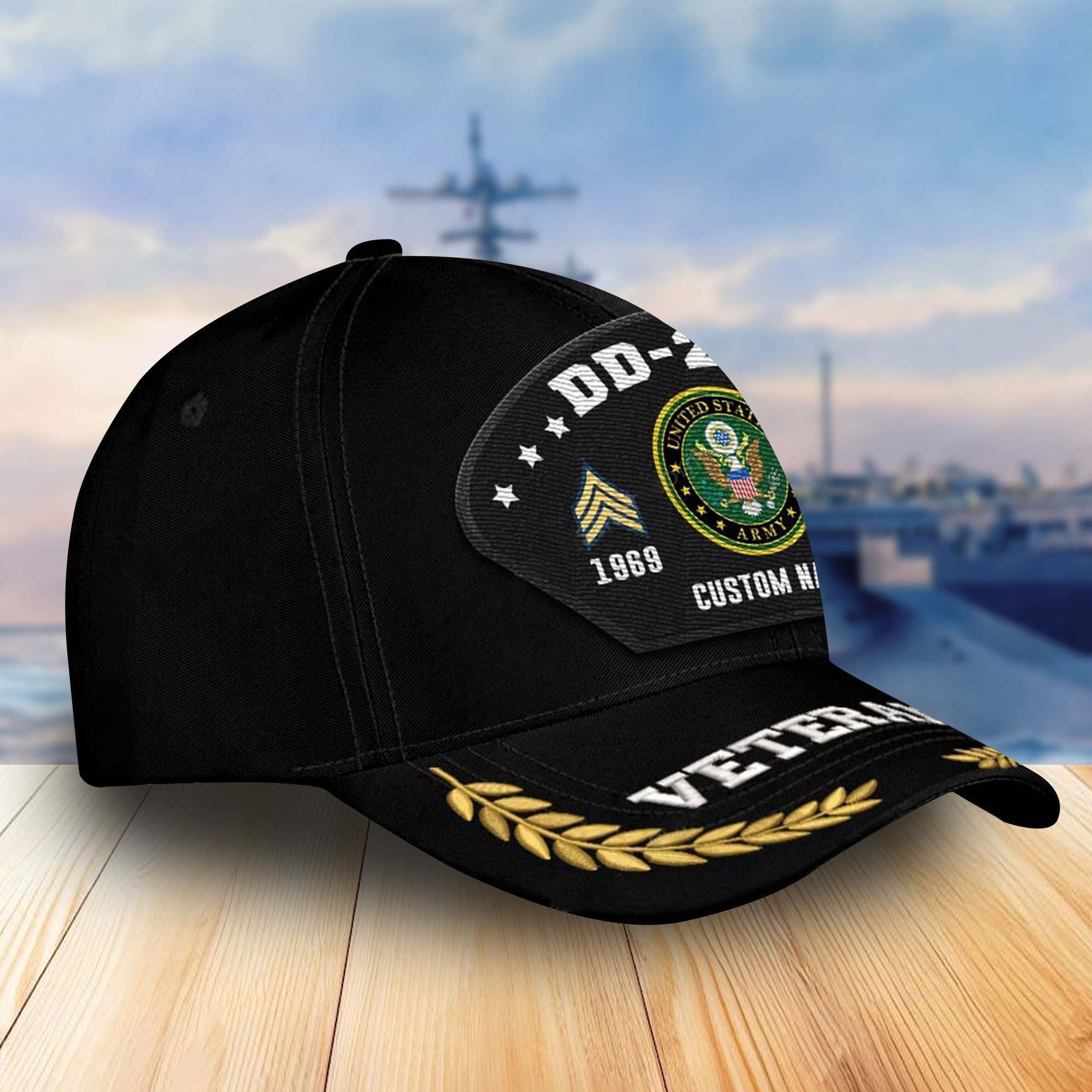 Premium Custom US Army Veterans Embroidered Baseball Hats VPVC303801, Gifts For Veterans On Father's Day, Armed Forces Day, Independence Day, Veterans Day.