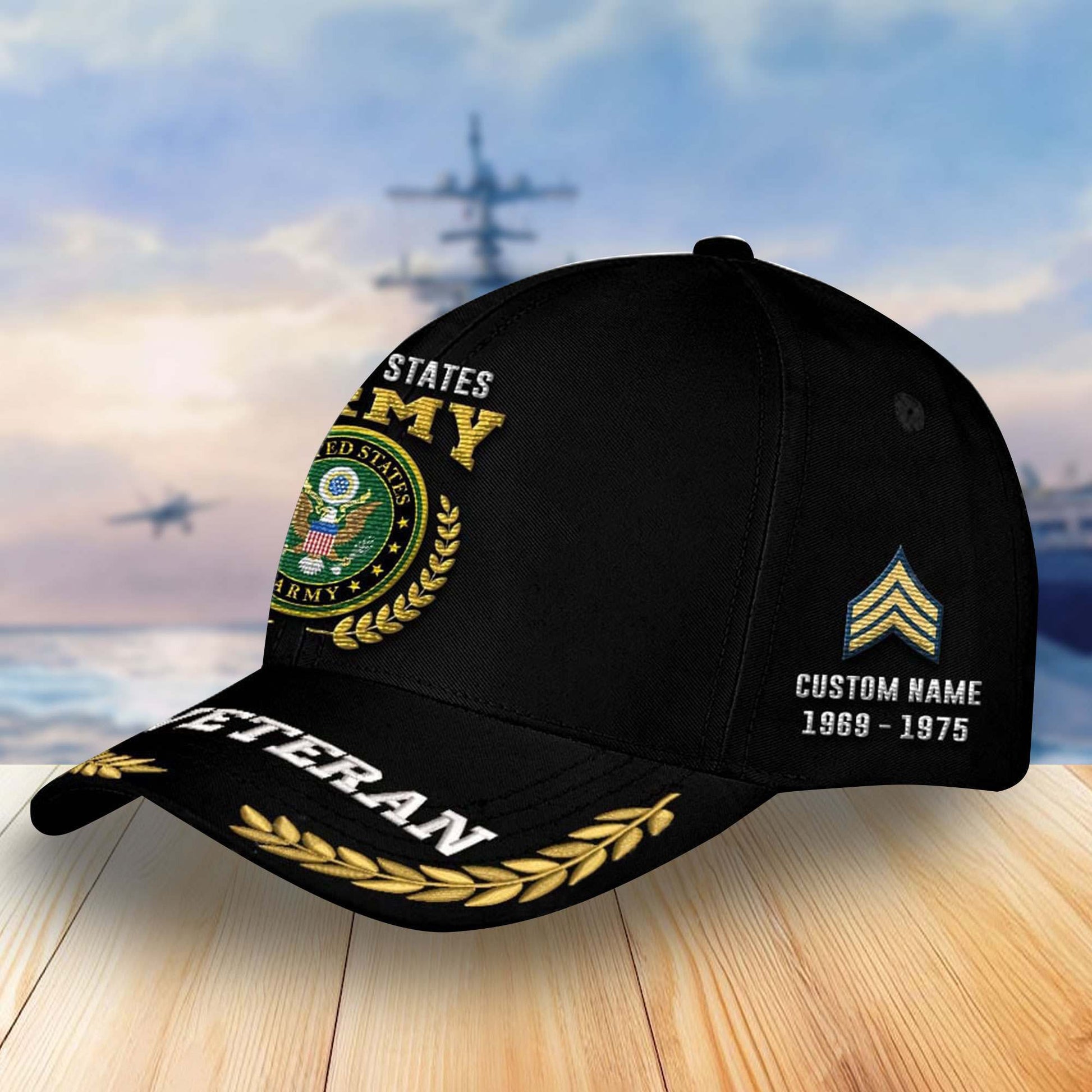 Premium Custom US Army Veterans Embroidered Baseball Hats VPVC304001, Gifts For Veterans On Father's Day, Armed Forces Day, Independence Day, Veterans Day.