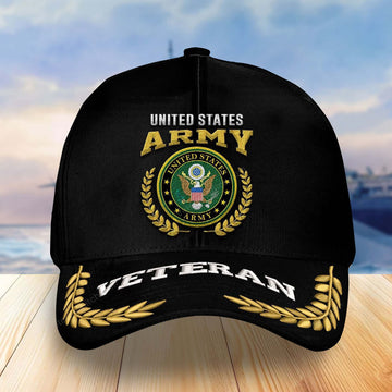 Premium Custom US Army Veterans Embroidered Baseball Hats VPVC304001, Gifts For Veterans On Father's Day, Armed Forces Day, Independence Day, Veterans Day.
