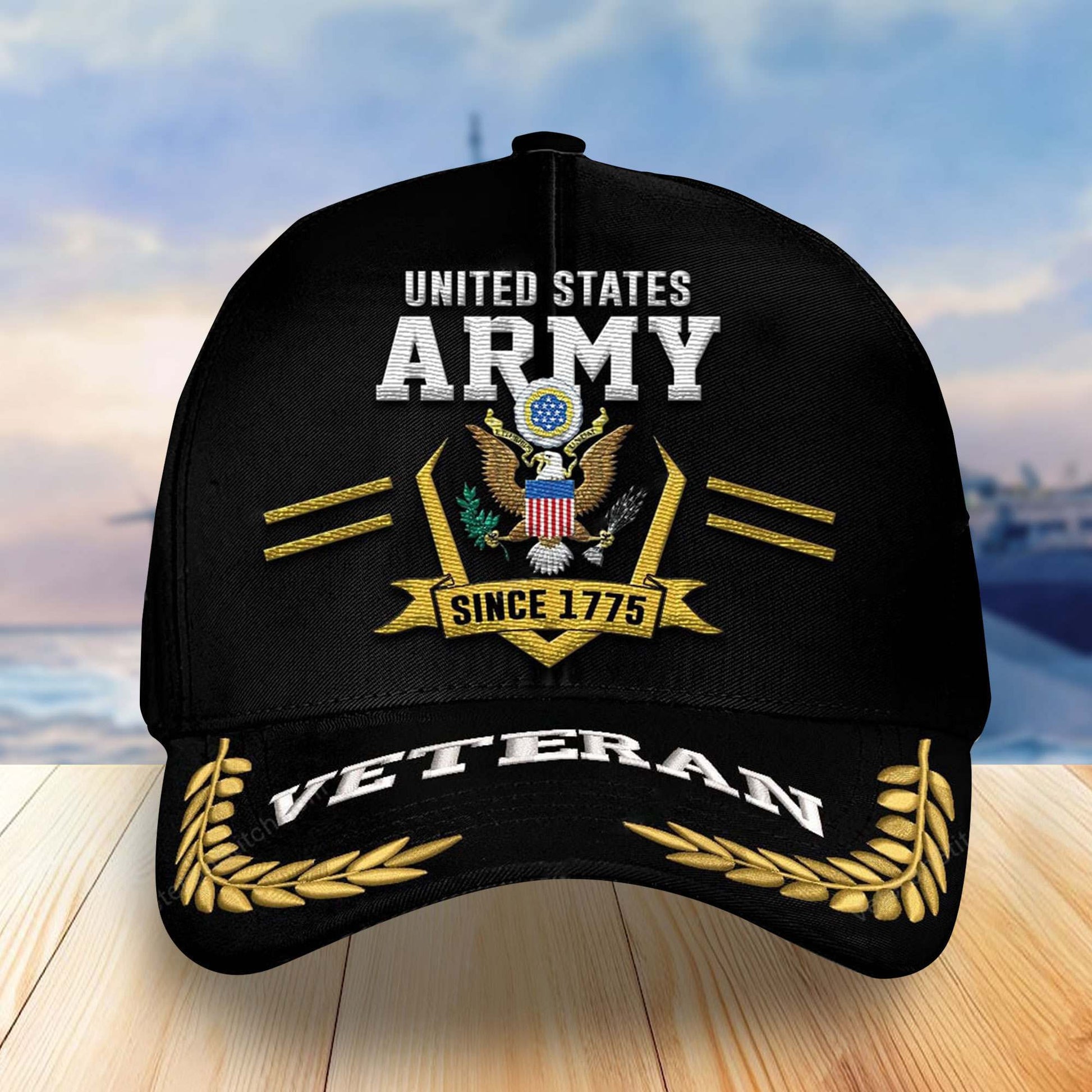 Premium Custom US Army Veterans Embroidered Baseball Hats VPVC304101, Gifts For Veterans On Father's Day, Armed Forces Day, Independence Day, Veterans Day.