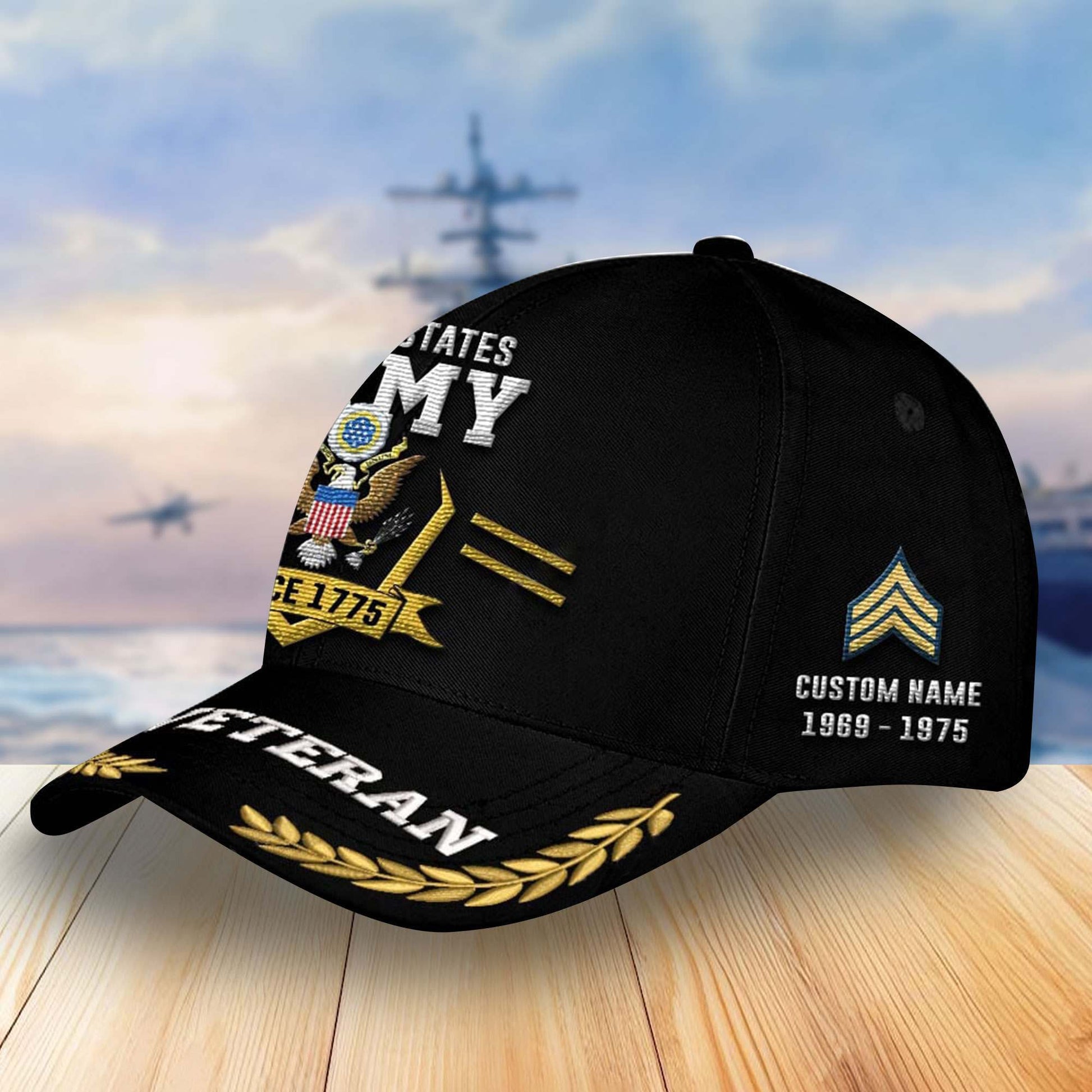Premium Custom US Army Veterans Embroidered Baseball Hats VPVC304101, Gifts For Veterans On Father's Day, Armed Forces Day, Independence Day, Veterans Day.
