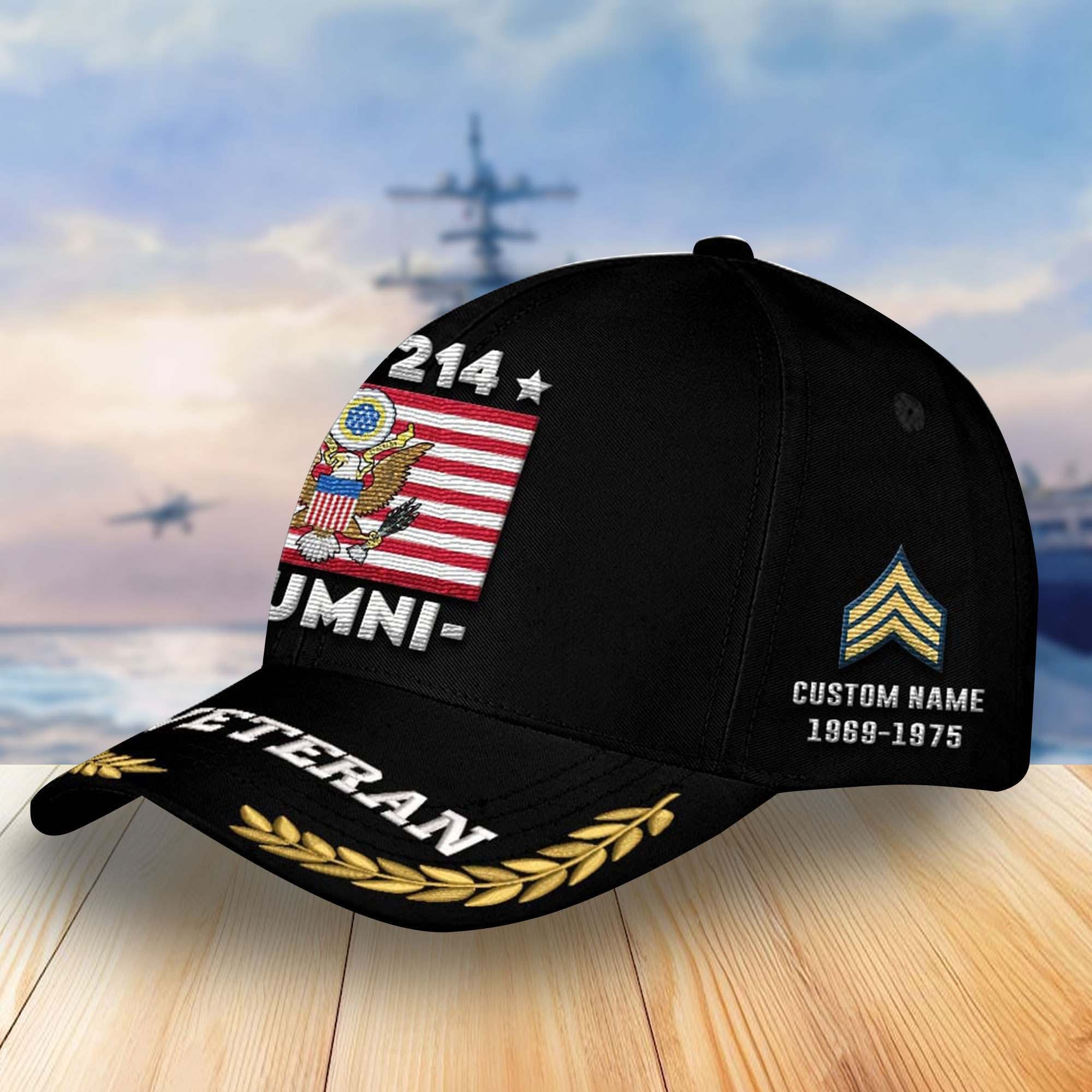 Premium Custom US Army Veterans Embroidered Baseball Hats VPVC304301, Gifts For Veterans On Father's Day, Armed Forces Day, Independence Day, Veterans Day.