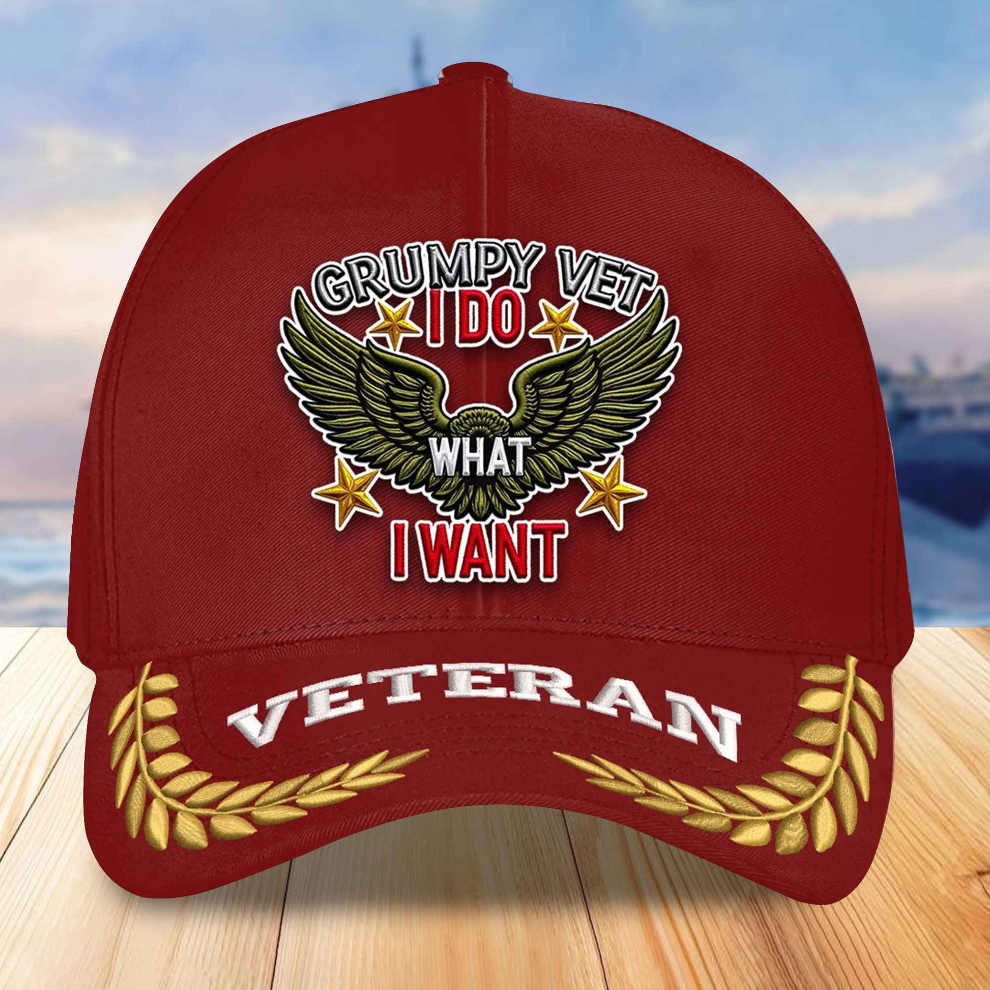 Premium US Veterans Embroidered Baseball Hats VPVC306701, Gifts For Veterans On Father's Day, Armed Forces Day, Independence Day, Veterans Day.