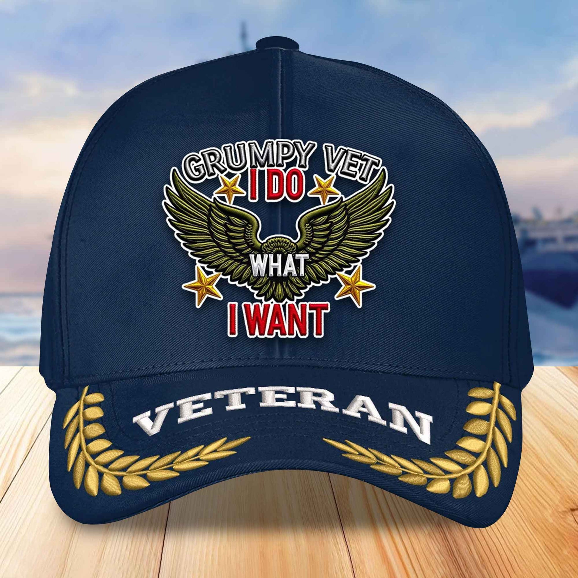 Premium US Veterans Embroidered Baseball Hats VPVC306702, Gifts For Veterans On Father's Day, Armed Forces Day, Independence Day, Veterans Day.