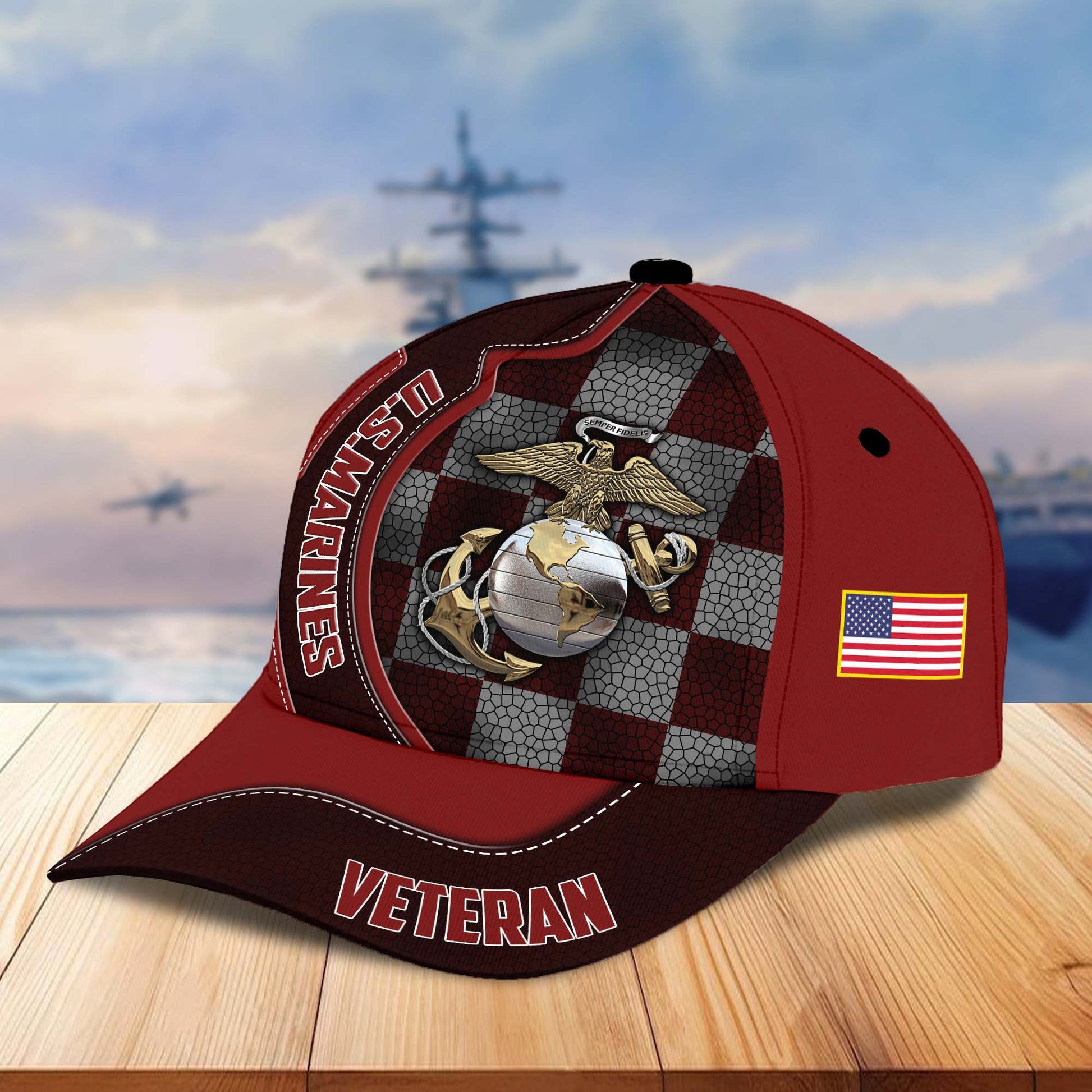 Premium US Veterans Cap BPVC100401, Gifts For US Veterans, Best Gifts On Armed Forces Day, Father's Day, Independence Day, Veterans Day.