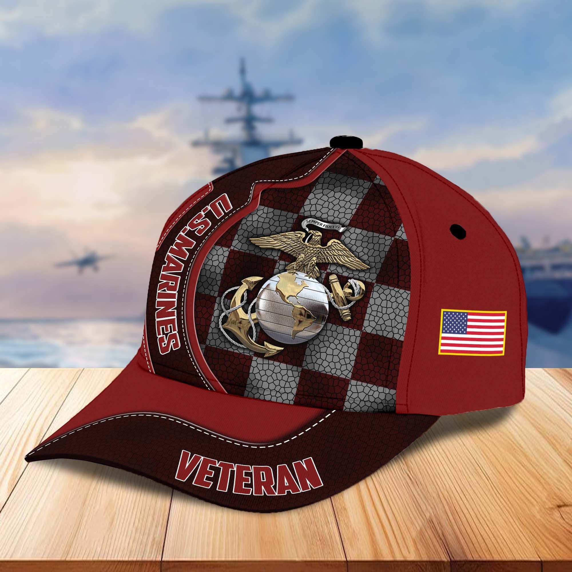 Premium US Veterans Cap BPVC100401, Gifts For US Veterans, Best Gifts On Armed Forces Day, Father's Day, Independence Day, Veterans Day.