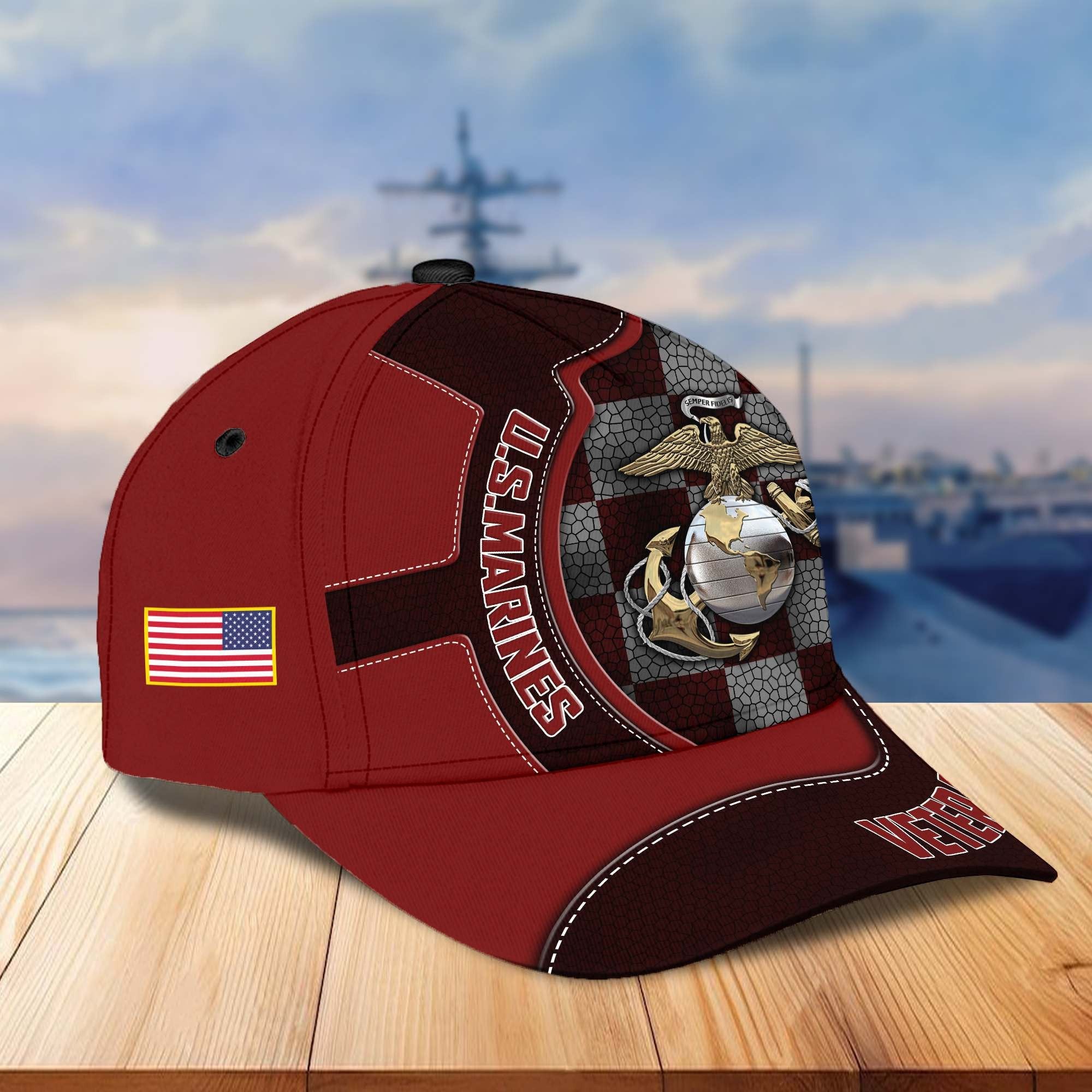 Premium US Veterans Cap BPVC100401, Gifts For US Veterans, Best Gifts On Armed Forces Day, Father's Day, Independence Day, Veterans Day.