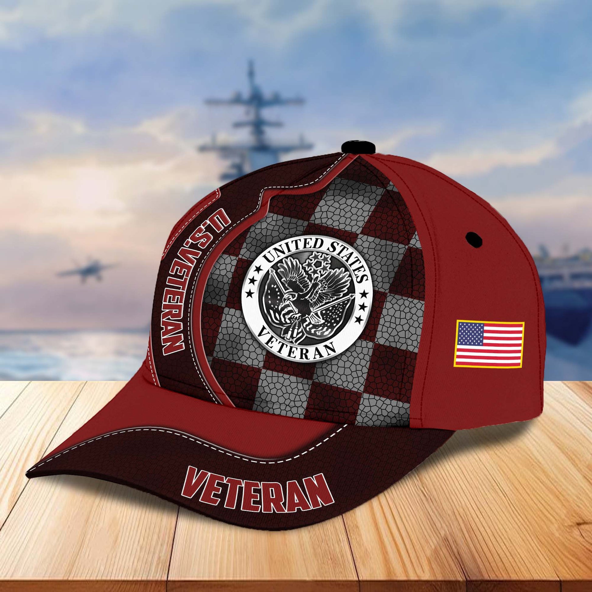 Premium US Veterans Cap BPVC100401, Gifts For US Veterans, Best Gifts On Armed Forces Day, Father's Day, Independence Day, Veterans Day.