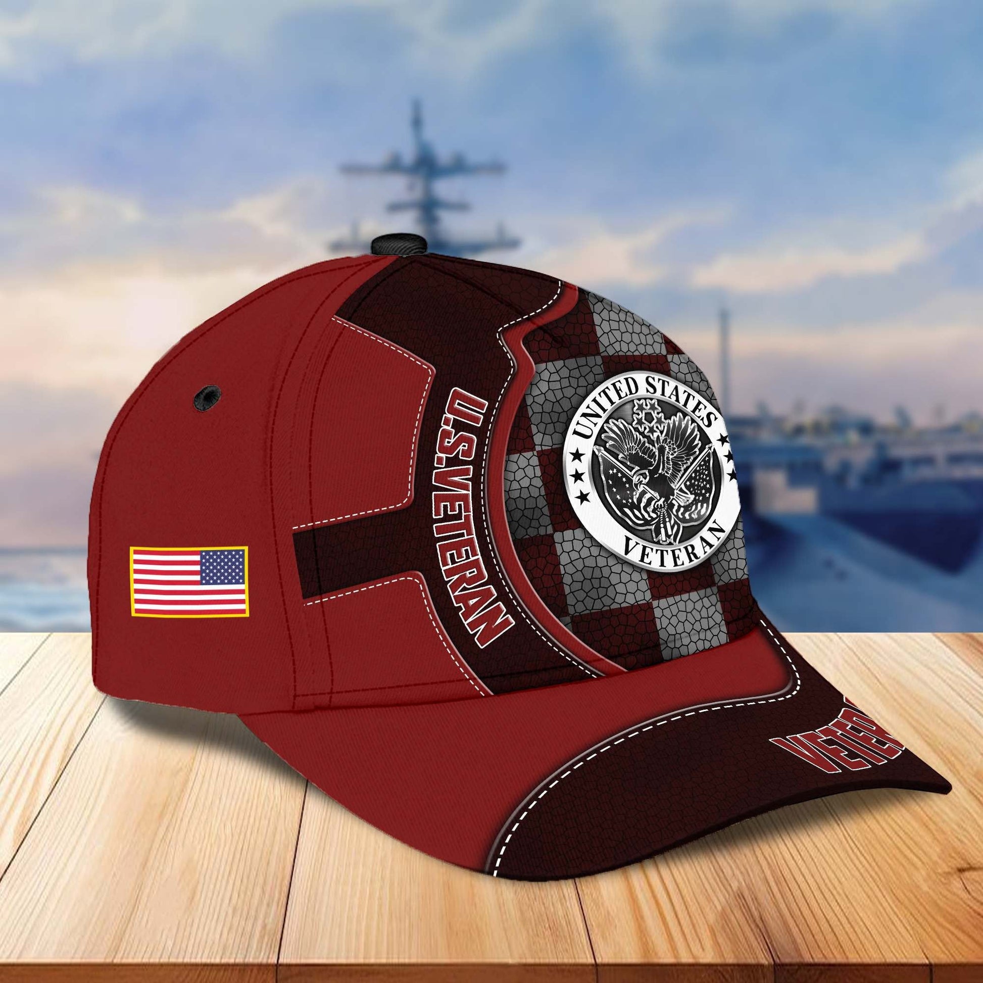 Premium US Veterans Cap BPVC100401, Gifts For US Veterans, Best Gifts On Armed Forces Day, Father's Day, Independence Day, Veterans Day.