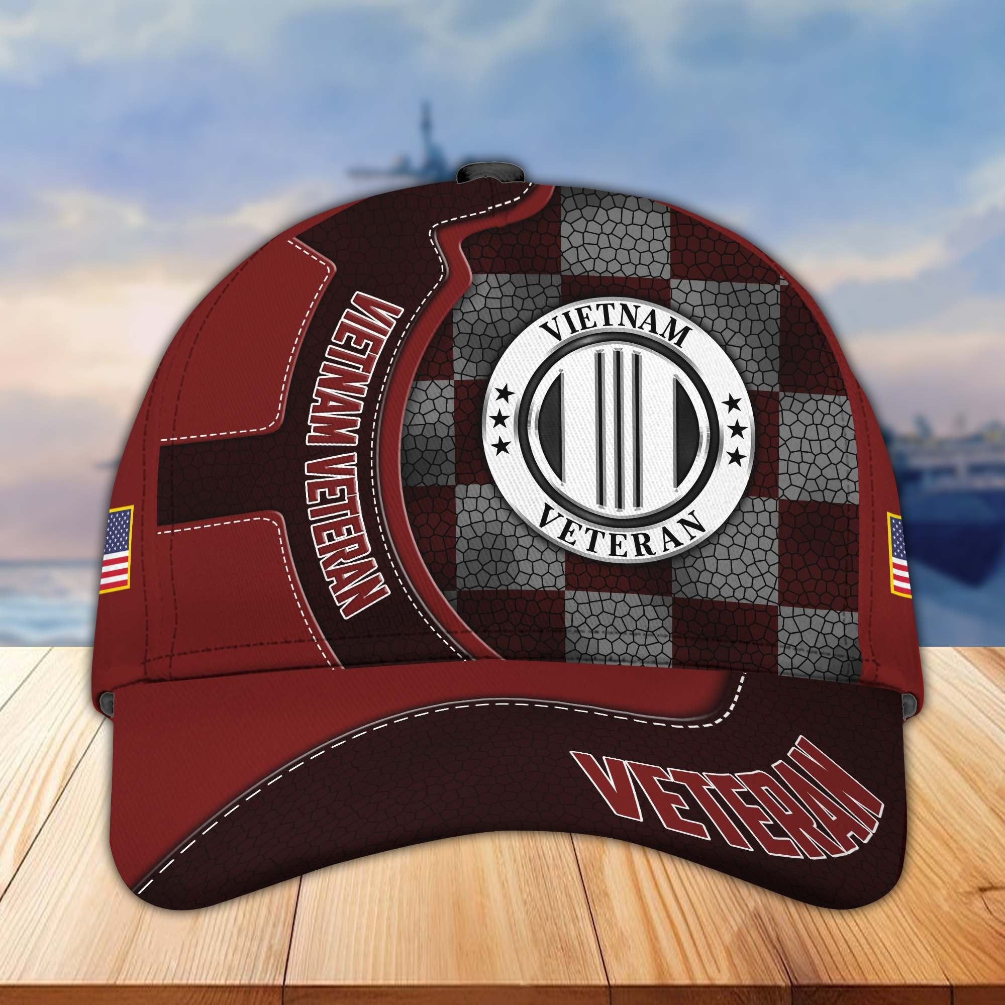 Premium US Veterans Cap BPVC100401, Gifts For US Veterans, Best Gifts On Armed Forces Day, Father's Day, Independence Day, Veterans Day.