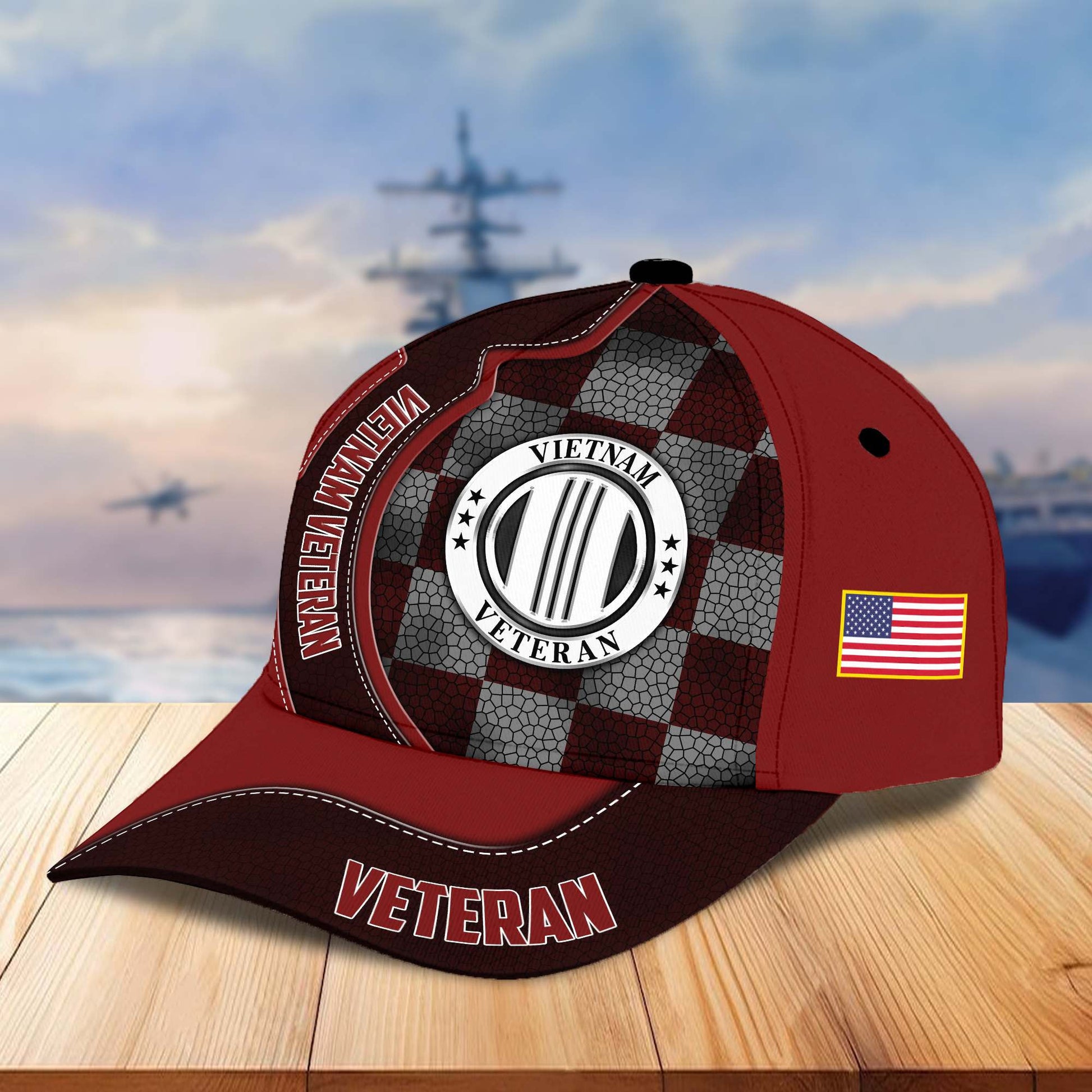 Premium US Veterans Cap BPVC100401, Gifts For US Veterans, Best Gifts On Armed Forces Day, Father's Day, Independence Day, Veterans Day.