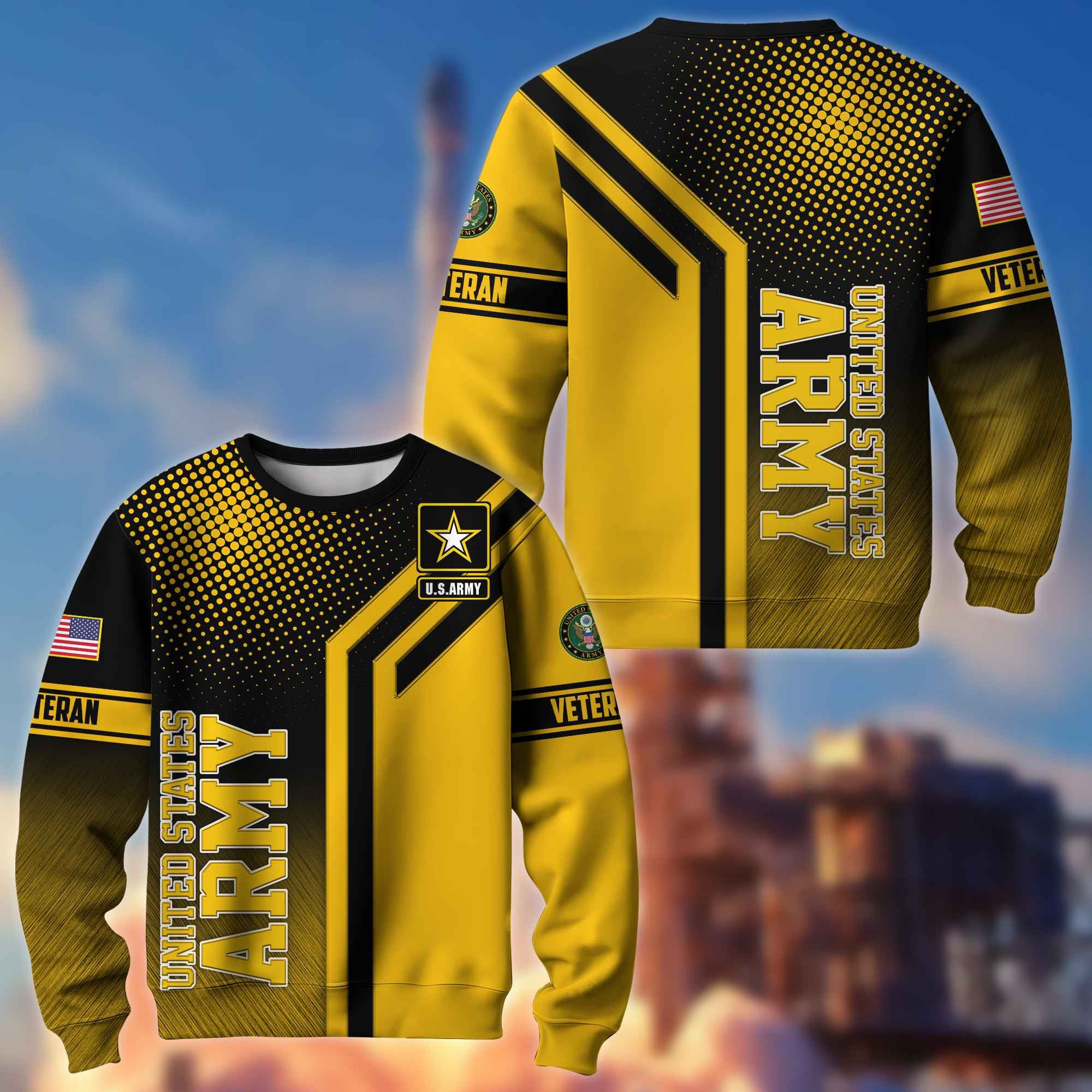 Premium US Army Veteran Sweatshirt BPVC150413, Gifts For US Veterans