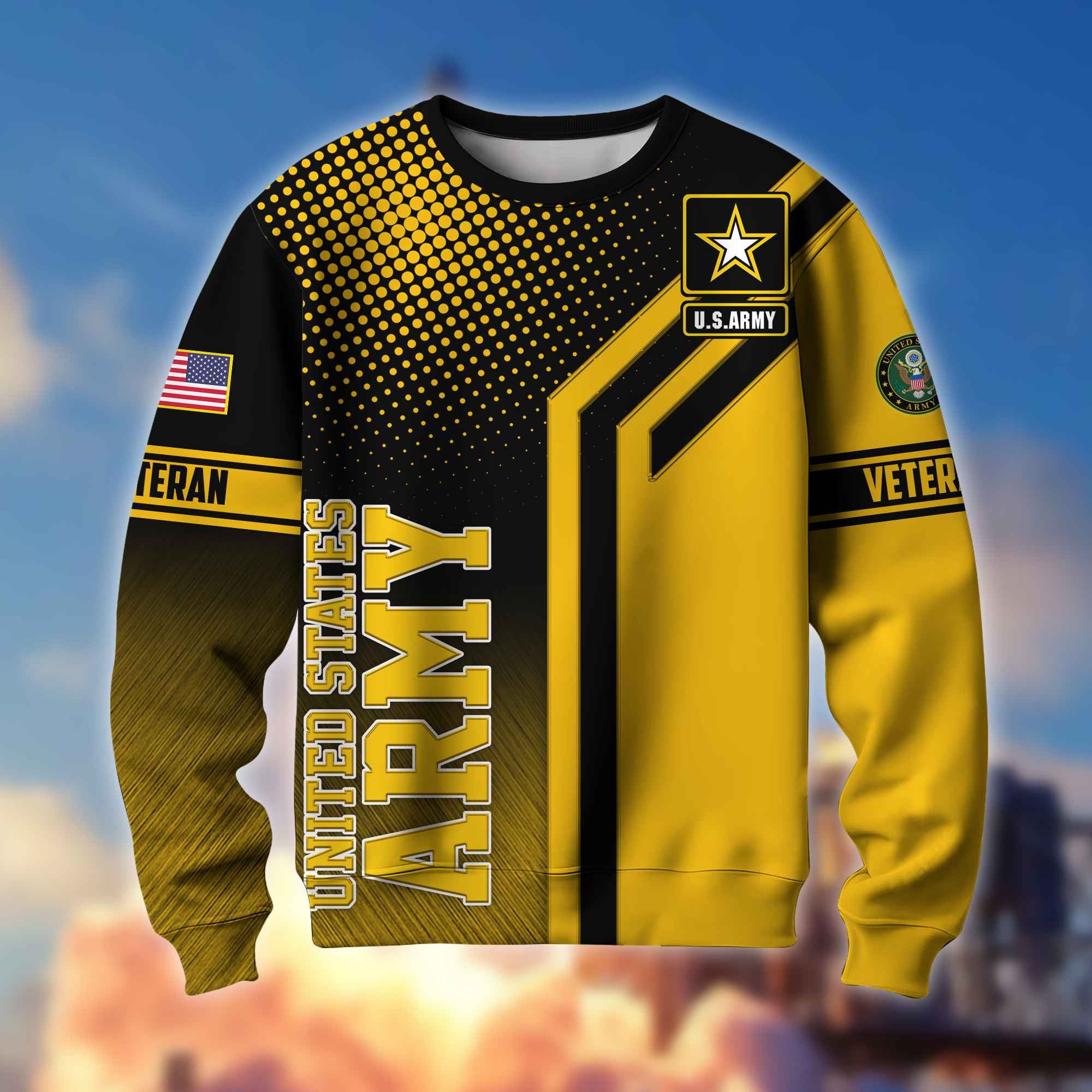 Premium US Army Veteran Sweatshirt BPVC150413, Gifts For US Veterans