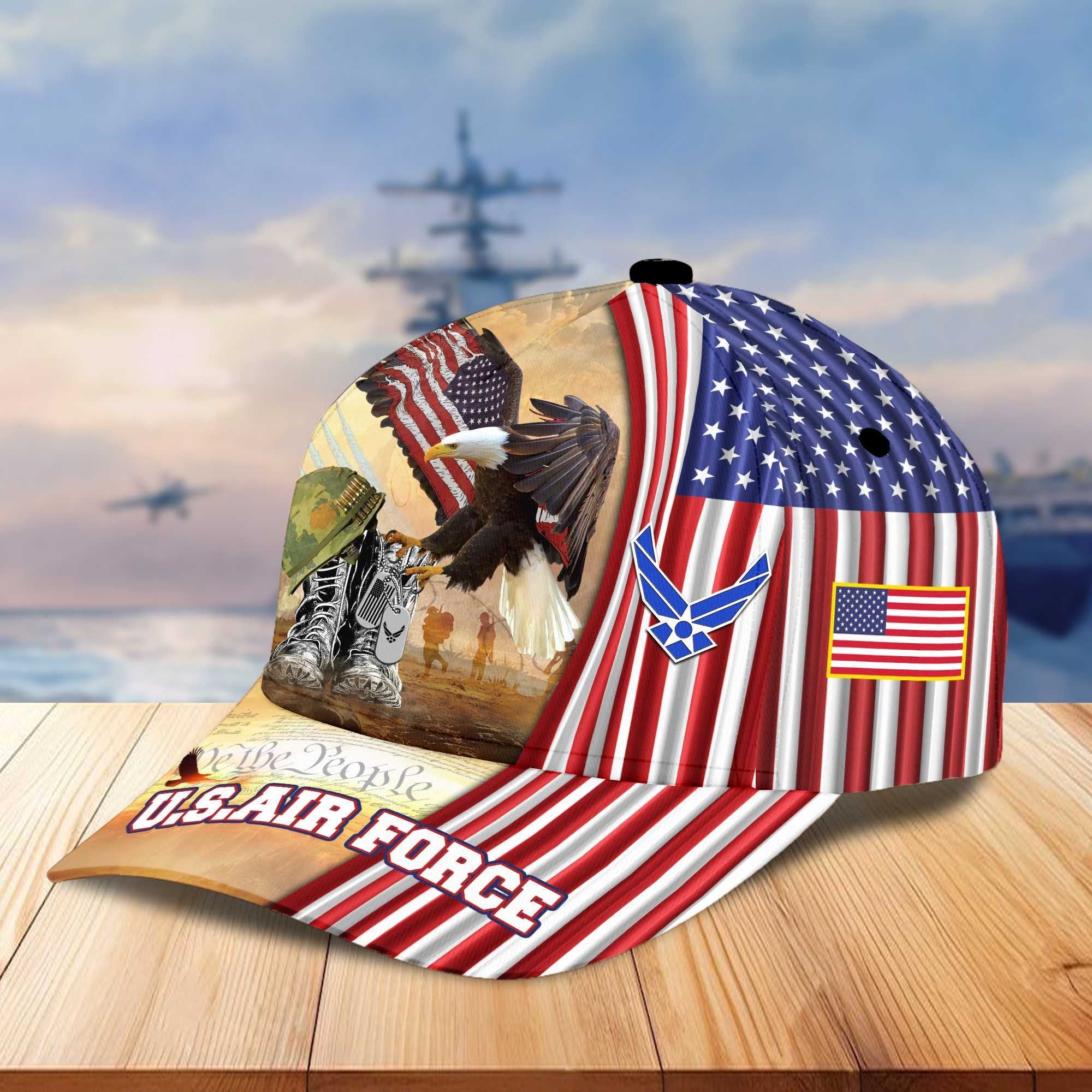 Premium US Veterans Cap BPVC040401, Gifts For US Veterans, Best Gifts On Memorial Day, Armed Forces Day, Father's Day, Independence Day, Veterans Day.