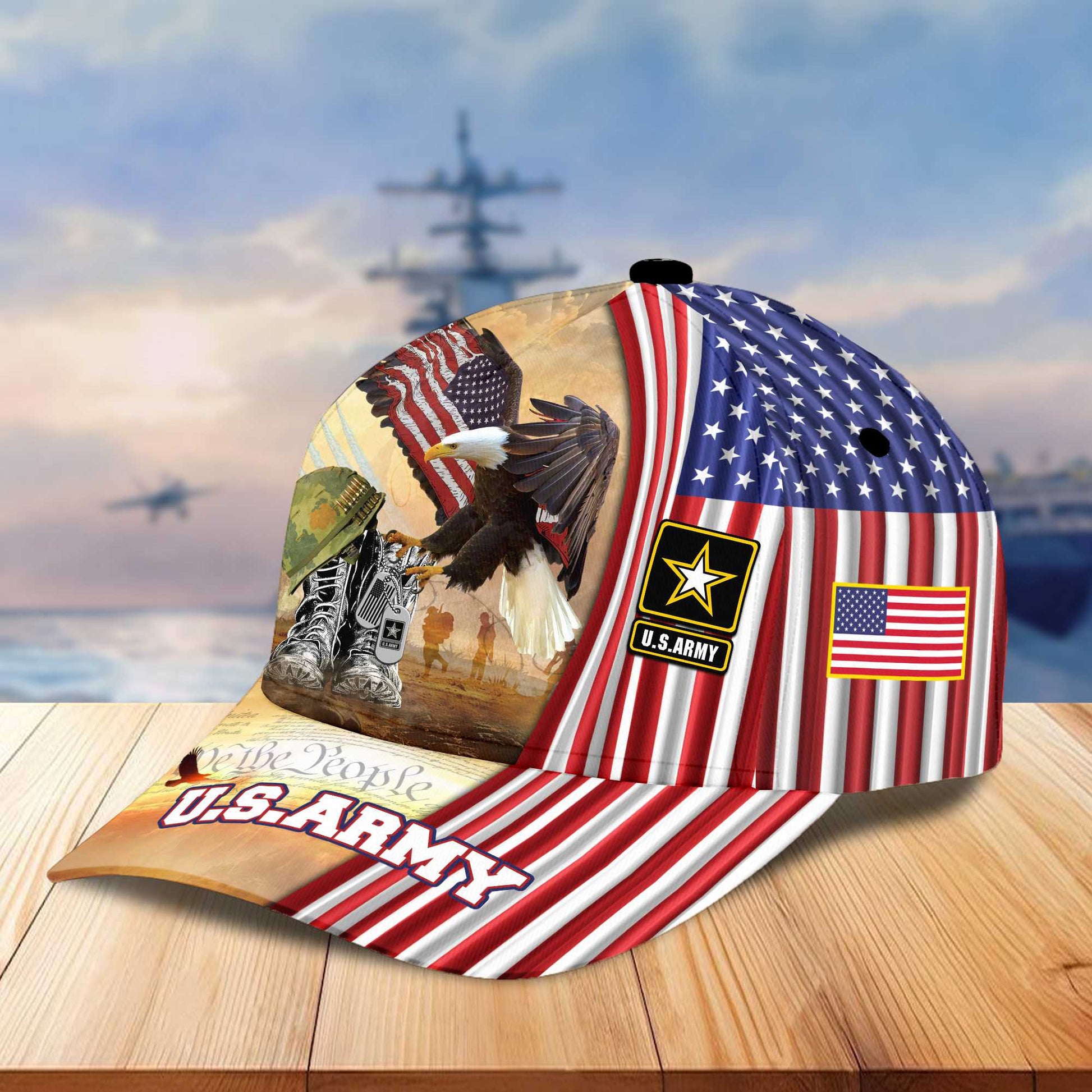 Premium US Veterans Cap BPVC040401, Gifts For US Veterans, Best Gifts On Memorial Day, Armed Forces Day, Father's Day, Independence Day, Veterans Day.