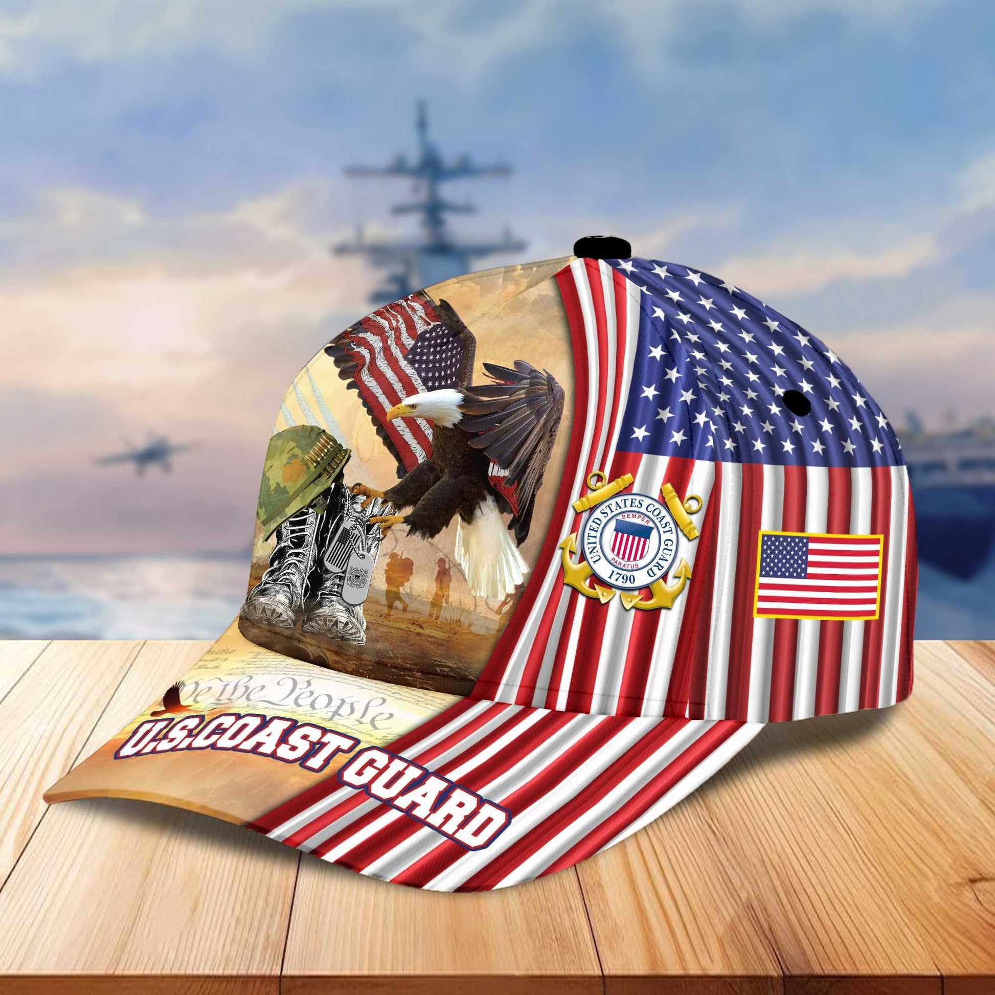 Premium US Veterans Cap BPVC040401, Gifts For US Veterans, Best Gifts On Memorial Day, Armed Forces Day, Father's Day, Independence Day, Veterans Day.