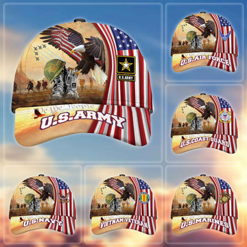 Premium US Veterans Cap BPVC040401, Gifts For US Veterans, Best Gifts On Memorial Day, Armed Forces Day, Father's Day, Independence Day, Veterans Day.