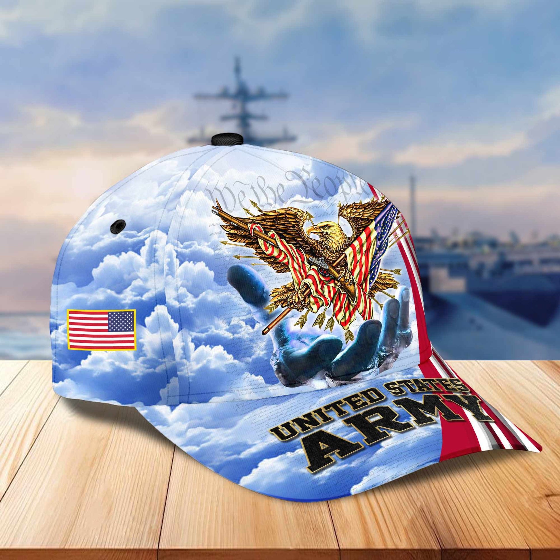 Premium US Veterans Baseball Hats BPVC170402, Gifts For US Veterans On Father's Day, Armed Forces Day, Independence Day, Veterans Day.