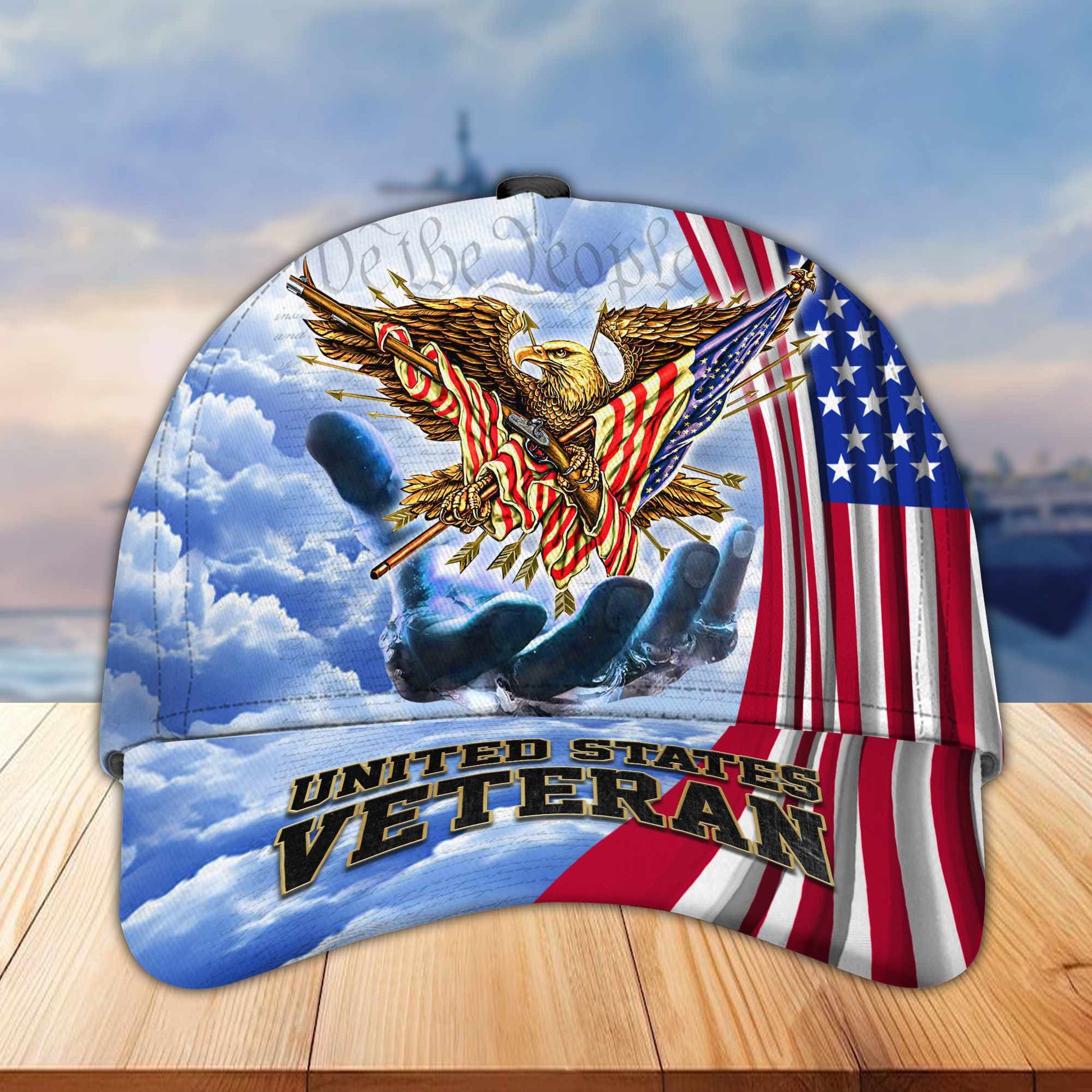 Premium US Veterans Baseball Hats BPVC170402, Gifts For US Veterans On Father's Day, Armed Forces Day, Independence Day, Veterans Day.