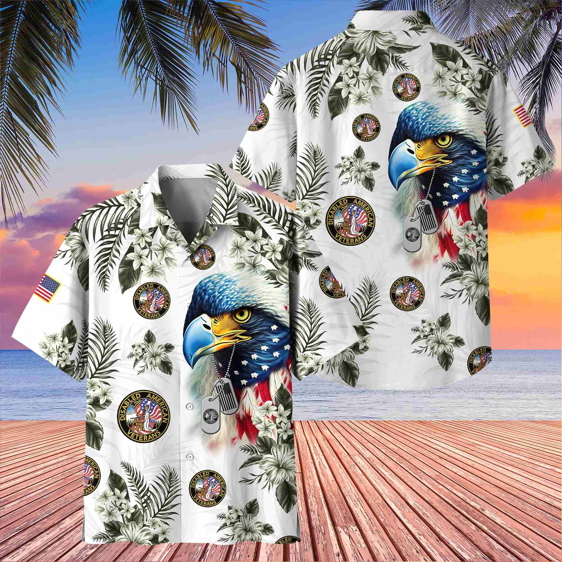 Premium Disabled Veterans Hawaiian Shirt VPVC403802, Gifts For Disabled Veterans, Best Gifts On Father's Day, Armed Forces Day, Independence Day, Veterans Day.
