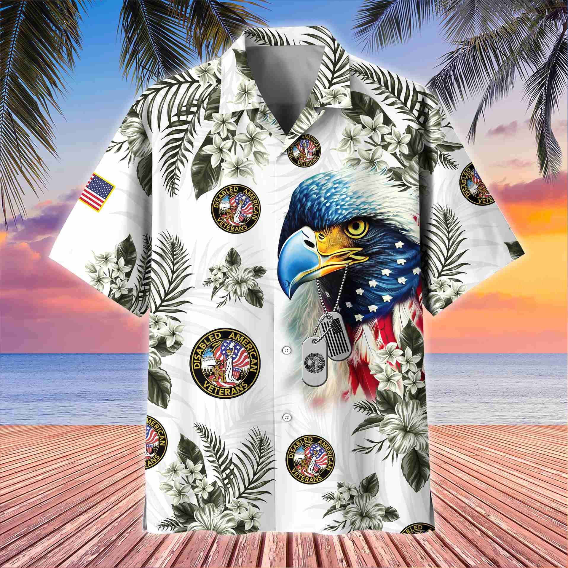 Premium Disabled Veterans Hawaiian Shirt VPVC403802, Gifts For Disabled Veterans, Best Gifts On Father's Day, Armed Forces Day, Independence Day, Veterans Day.
