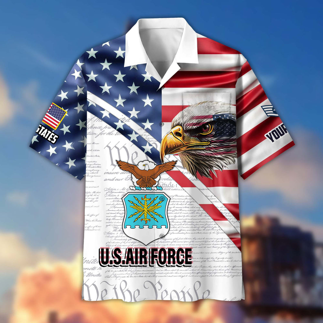 Premium Custom USAF Veteran Hawaiian Shirt VPVC404004, Gifts For Air Force Veteran, Best Gifts On Father's Day, Armed Forces Day, Independence Day, Veterans Day.