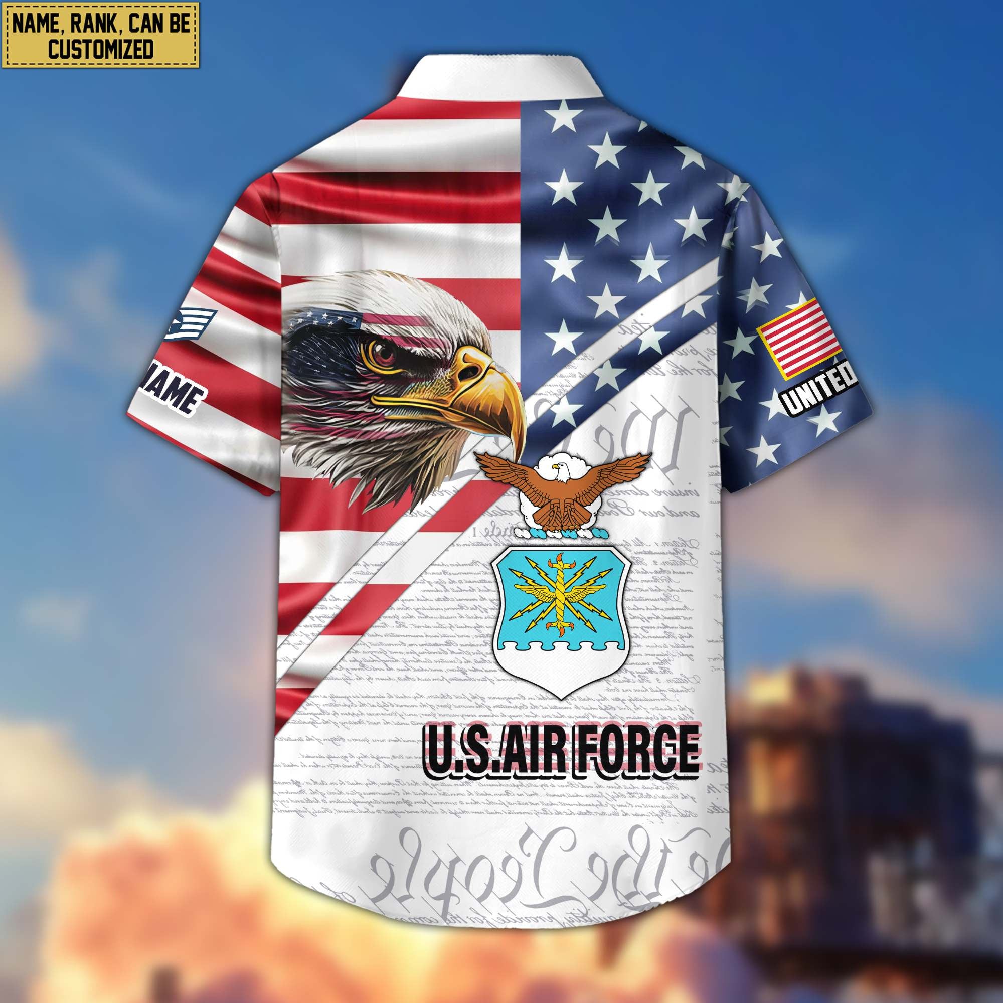 Premium Custom USAF Veteran Hawaiian Shirt VPVC404004, Gifts For Air Force Veteran, Best Gifts On Father's Day, Armed Forces Day, Independence Day, Veterans Day.