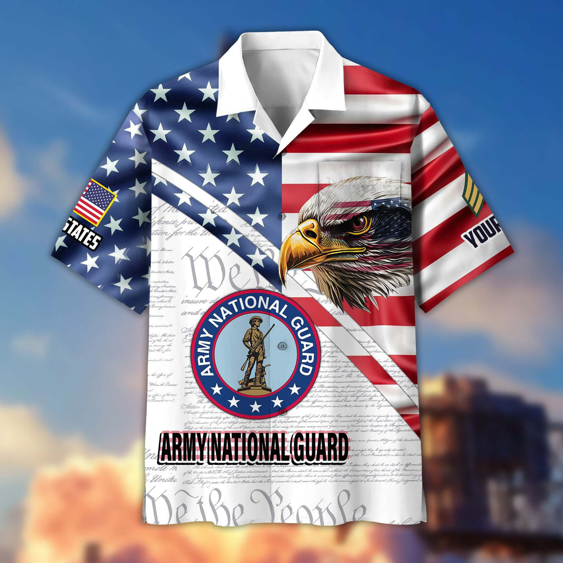 Premium Custom Army National Guard Hawaiian Shirt VPVC404008, Gifts For Army National Guard Veteran, Best Gifts On Father's Day, Armed Forces Day, Independence Day, Veterans Day.