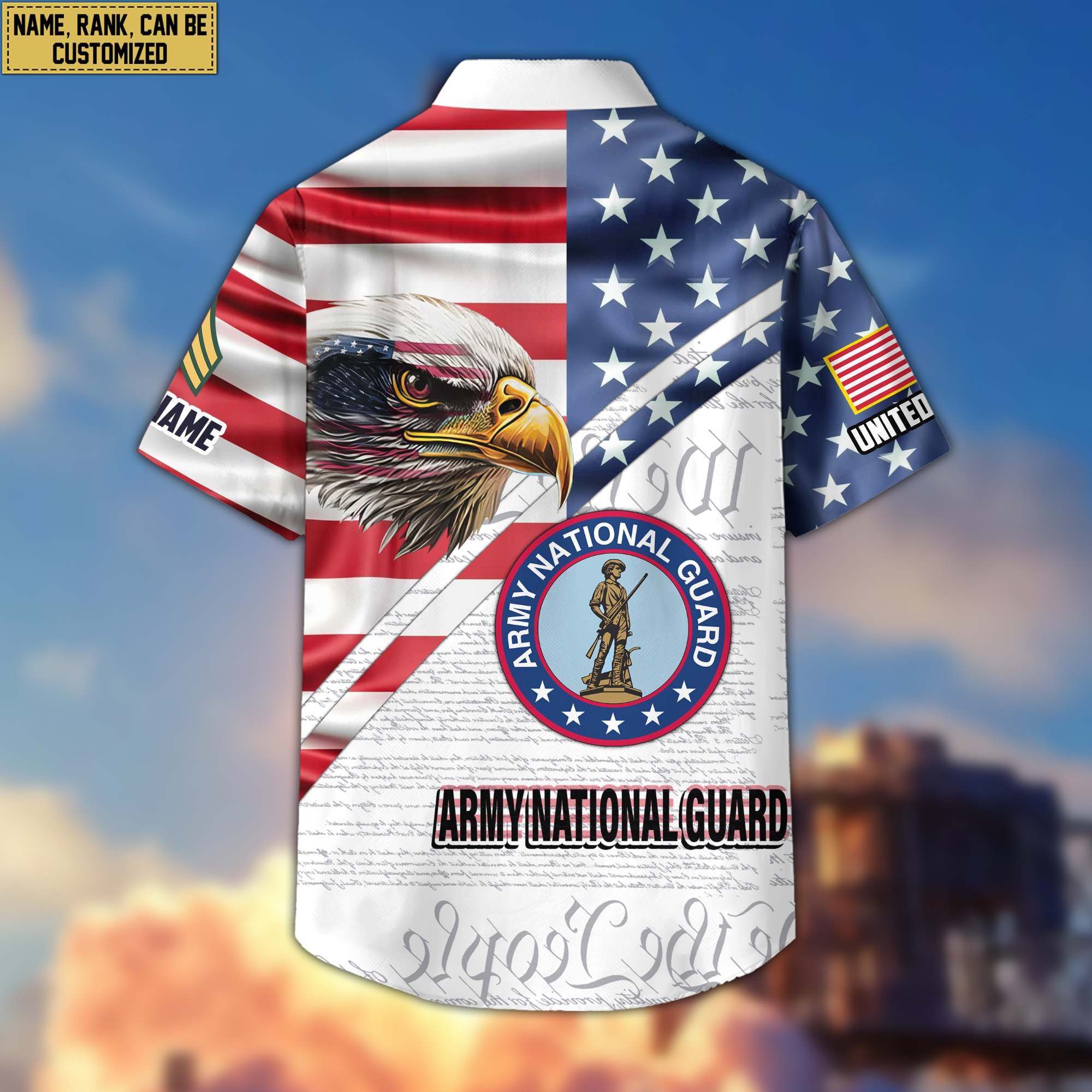 Premium Custom Army National Guard Hawaiian Shirt VPVC404008, Gifts For Army National Guard Veteran, Best Gifts On Father's Day, Armed Forces Day, Independence Day, Veterans Day.