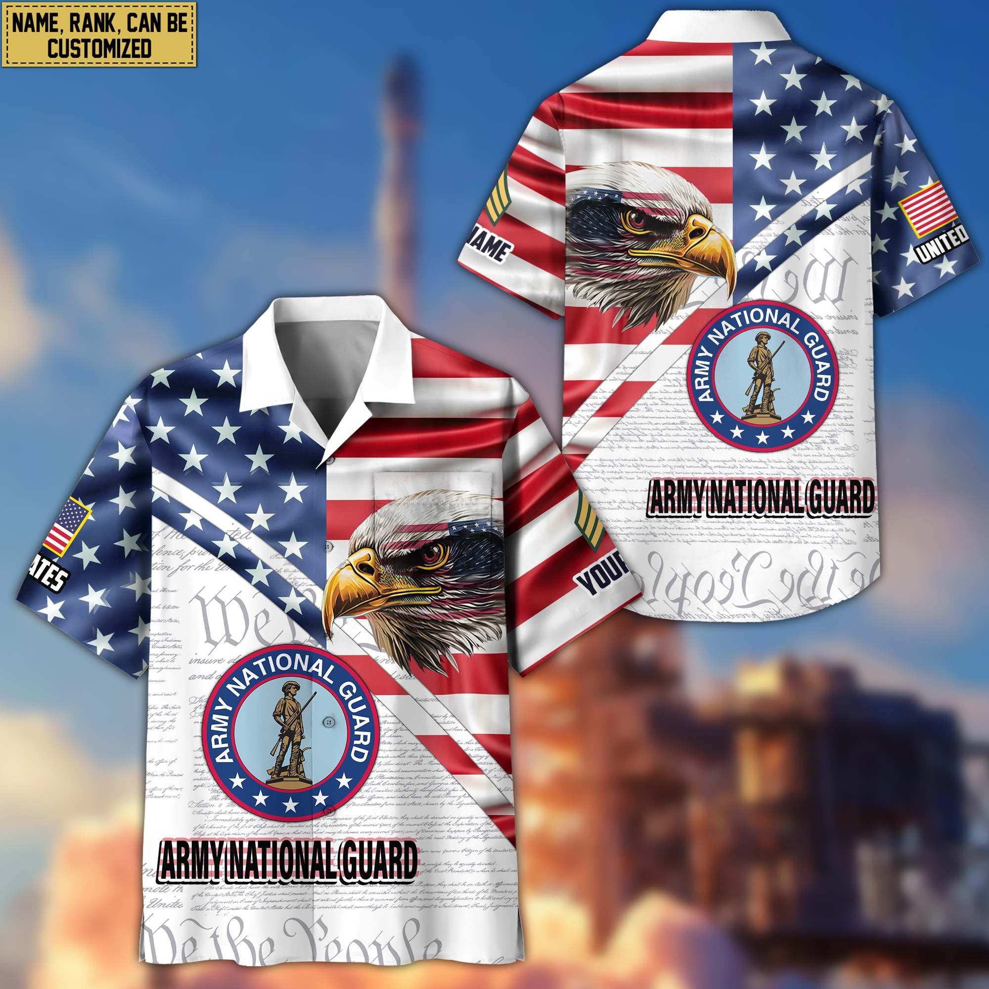 Premium Custom Army National Guard Hawaiian Shirt VPVC404008, Gifts For Army National Guard Veteran, Best Gifts On Father's Day, Armed Forces Day, Independence Day, Veterans Day.