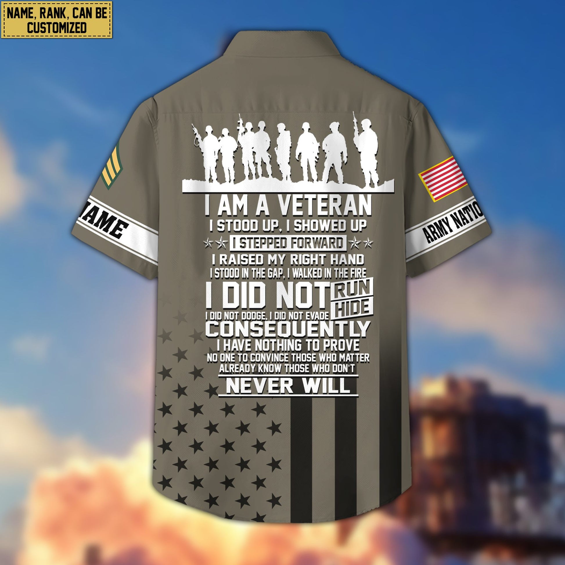 Premium Custom Army National Guard Hawaiian Shirt VPVC404108, Gifts For Army National Guard Veteran, Best Gifts On Father's Day, Armed Forces Day, Independence Day, Veterans Day.
