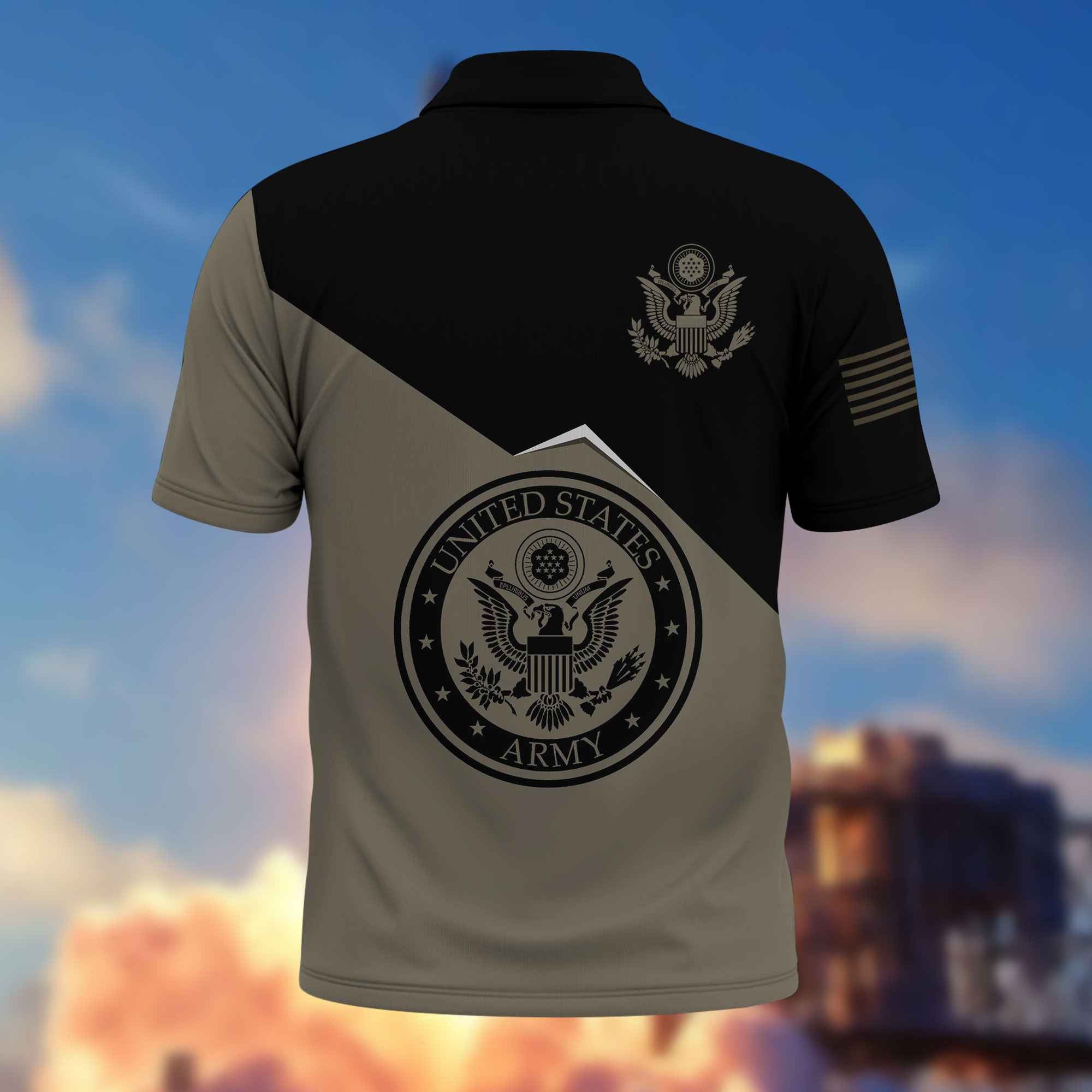 Unique US Army Polo Shirt VPVC216810, Gifts For Army Veteran, Best Gifts On Father's Day, Independence Day, Veterans Day.