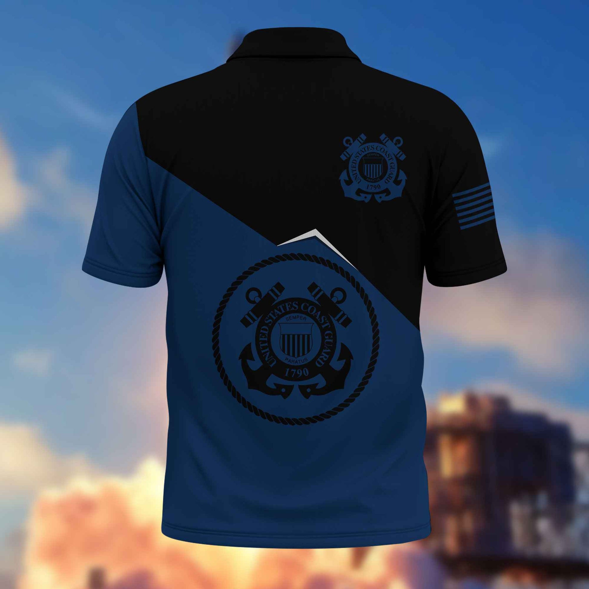 Unique USCG Polo Shirt VPVC216805, Gifts For Coast Guard Veteran, Best Gifts On Father's Day, Independence Day, Veterans Day.