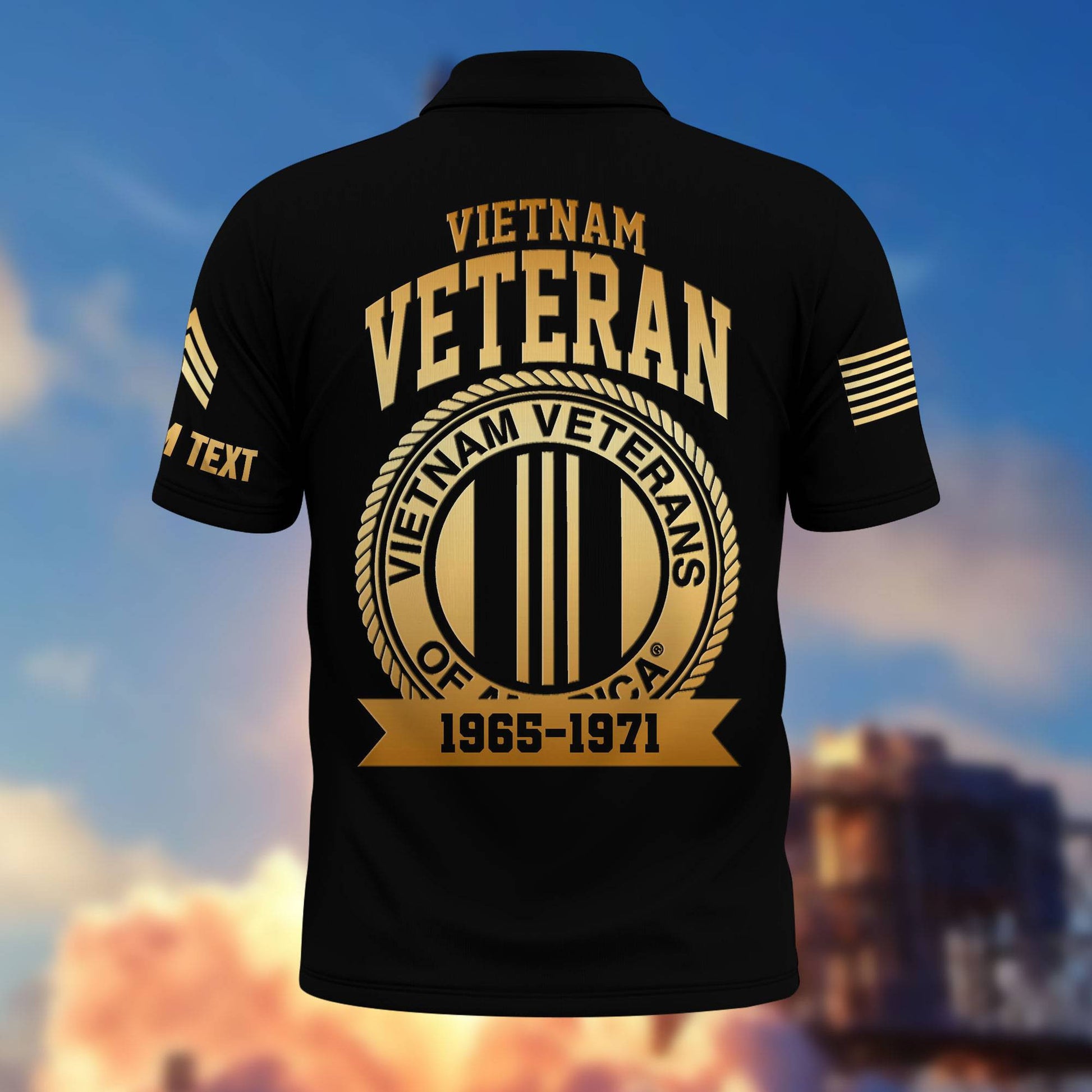 Premium Vietnam Veteran Polo Shirt VPVC217006, Custom Name, Rank, Year, Gifts For Vietnam Veteran, Best Gifts On Father's Day, Armed Forces Day, Independence Day, Veterans Day.