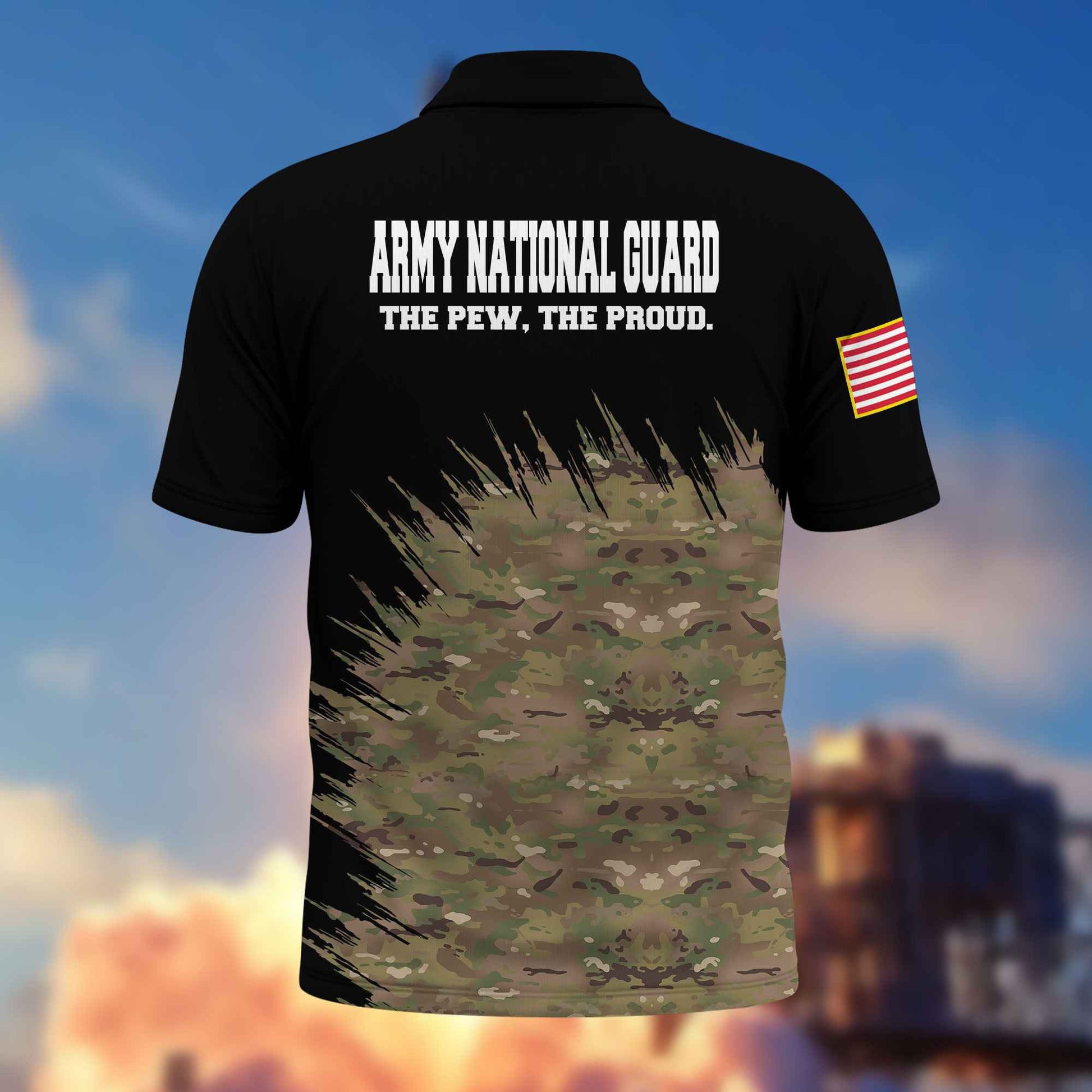 Unique US Army National Guard Polo Shirt VPVC217708, Gifts For Army National Guard Veteran, Best Gifts On Father's Day, Independence Day, Veterans Day.