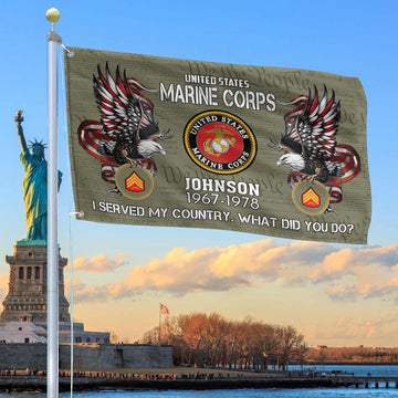 Premium Custom USMC Grommet Flag VPVC108411, Gifts For Marine Veteran, Gifts For Dad, For Husband, Best Gifts On Father's Day, Armed Forces Day, Independence Day, Veterans Day.