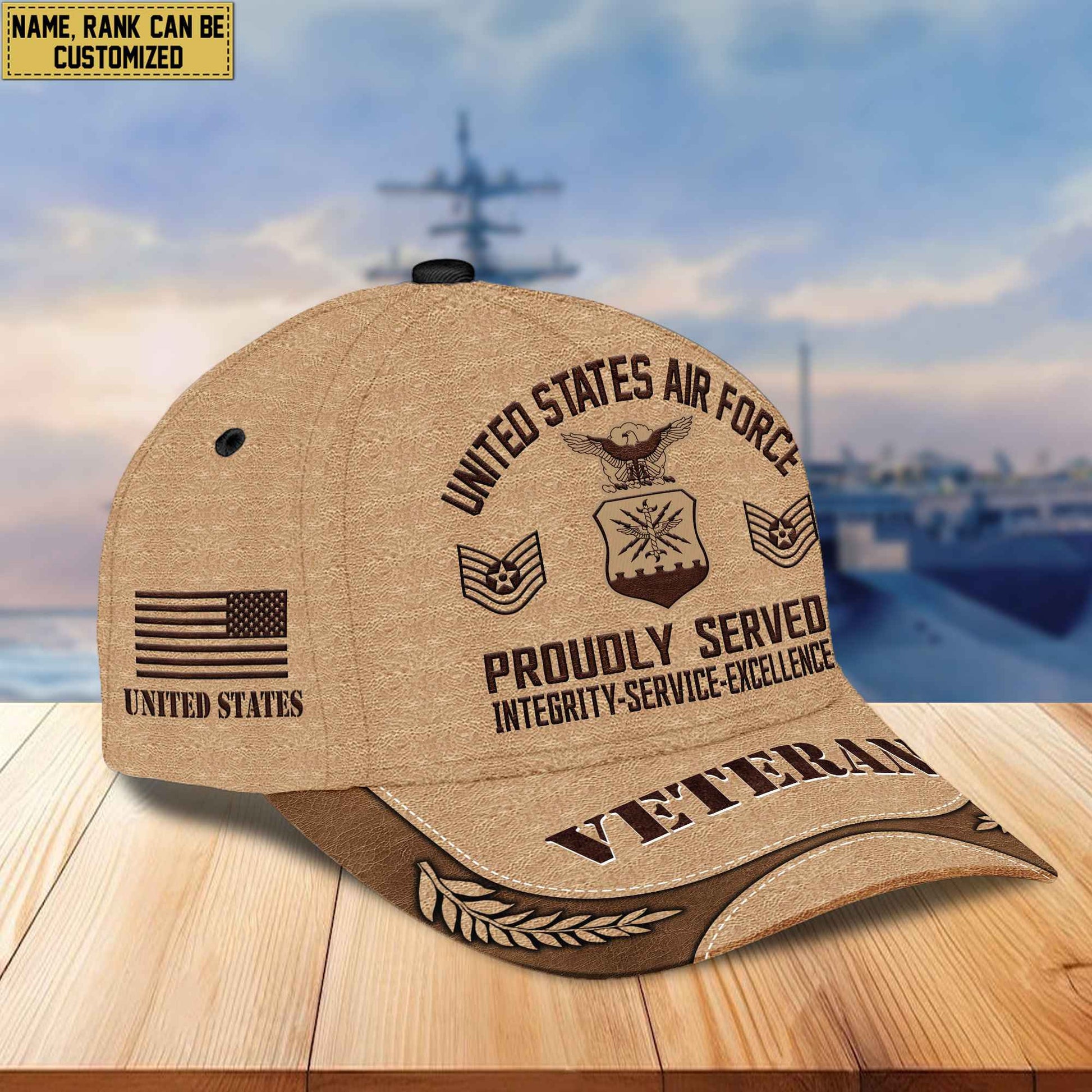 Premium US Veterans Baseball Hats BPVC230401, Custom Name, Rank, Gifts For US Veterans On Father's Day, Armed Forces Day, Independence Day, Veterans Day.