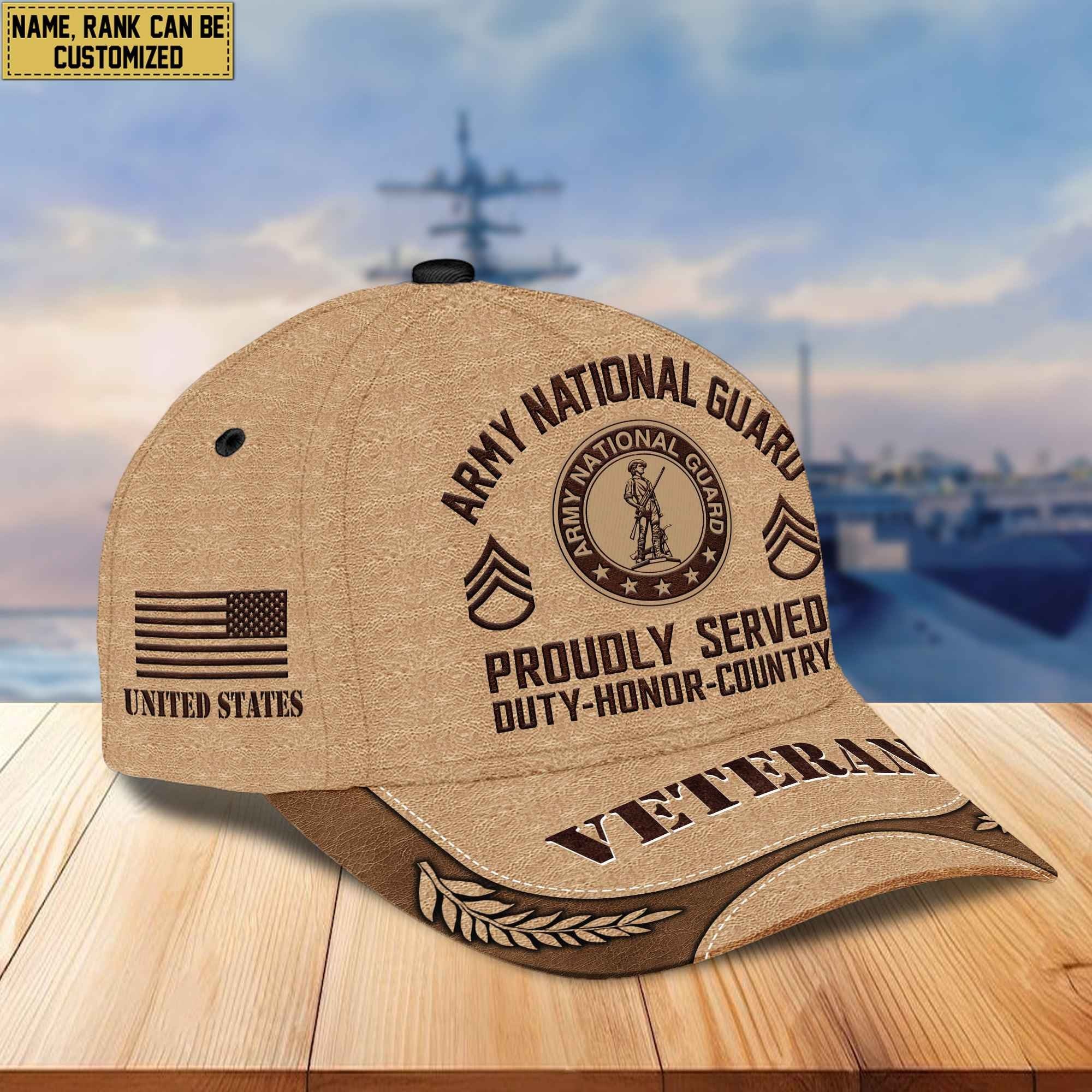 Premium US Veterans Baseball Hats BPVC230401, Custom Name, Rank, Gifts For US Veterans On Father's Day, Armed Forces Day, Independence Day, Veterans Day.