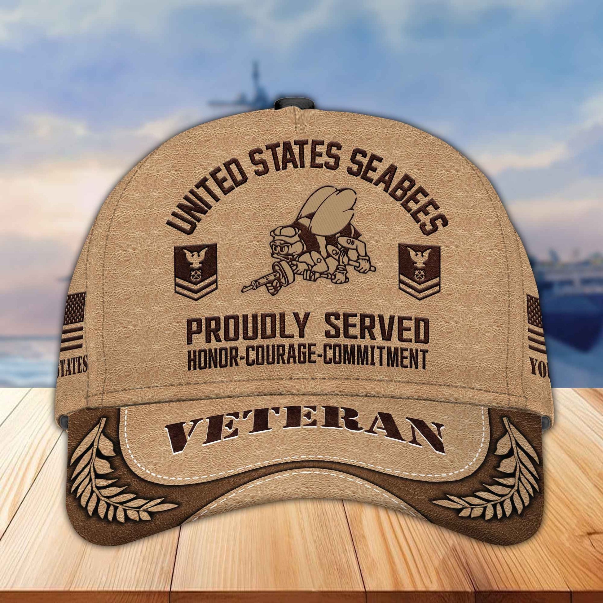 Premium US Veterans Baseball Hats BPVC230401, Custom Name, Rank, Gifts For US Veterans On Father's Day, Armed Forces Day, Independence Day, Veterans Day.