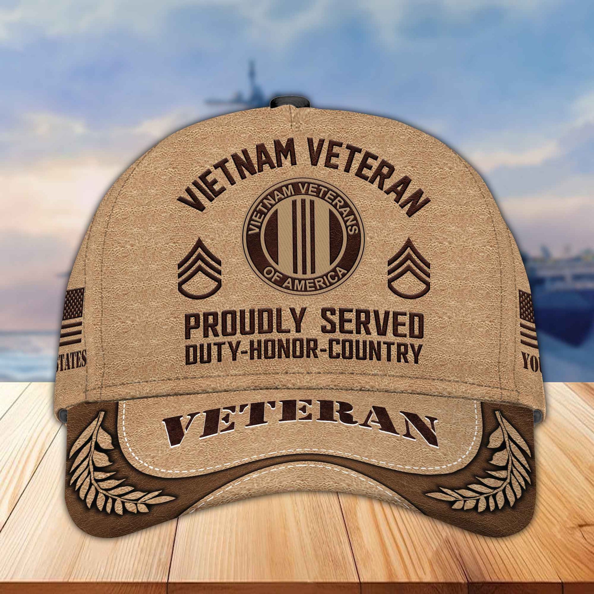 Premium US Veterans Baseball Hats BPVC230401, Custom Name, Rank, Gifts For US Veterans On Father's Day, Armed Forces Day, Independence Day, Veterans Day.