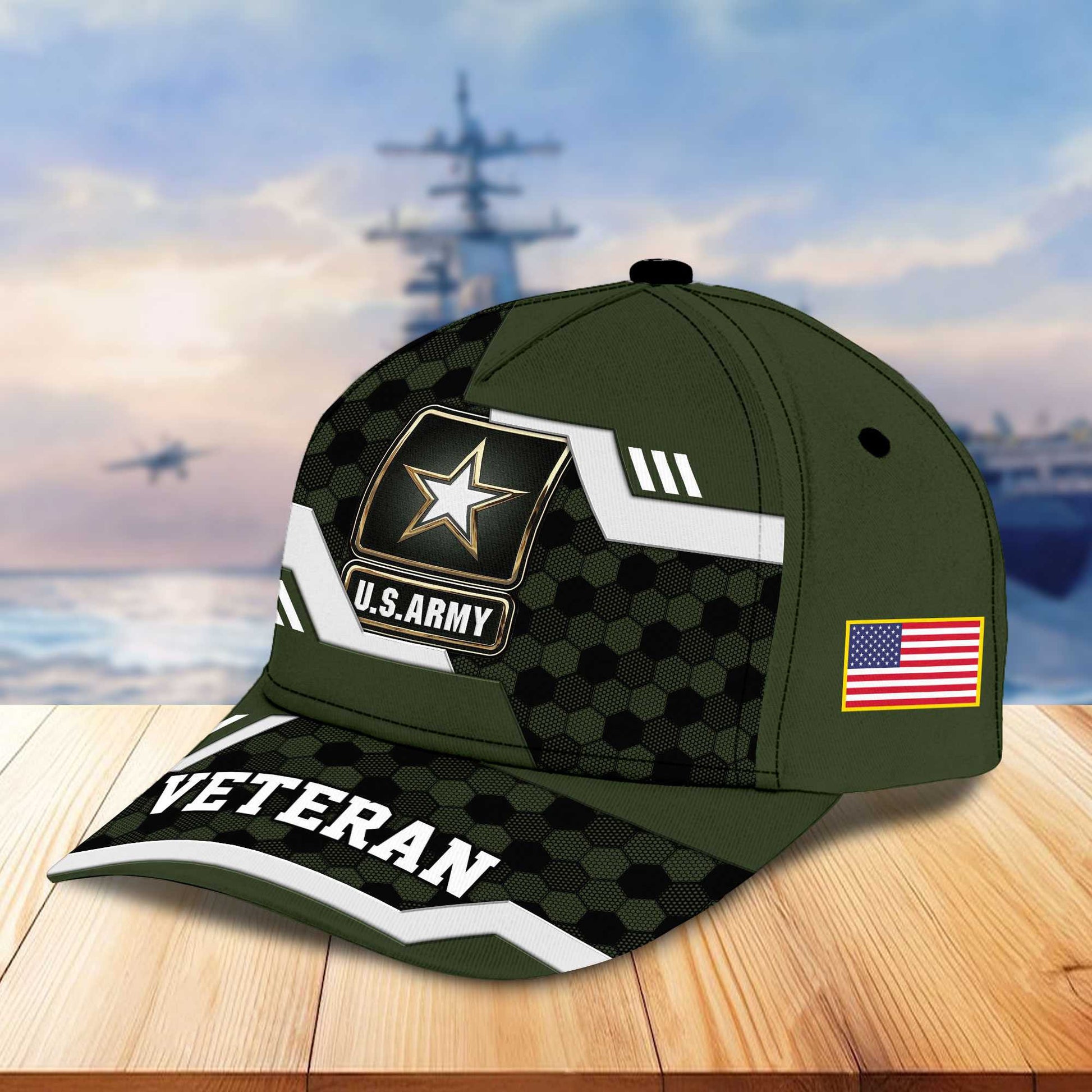 Premium US Veterans Baseball Hats BPHN220411, Gifts For US Veterans On Father's Day, Armed Forces Day, Independence Day, Veterans Day.